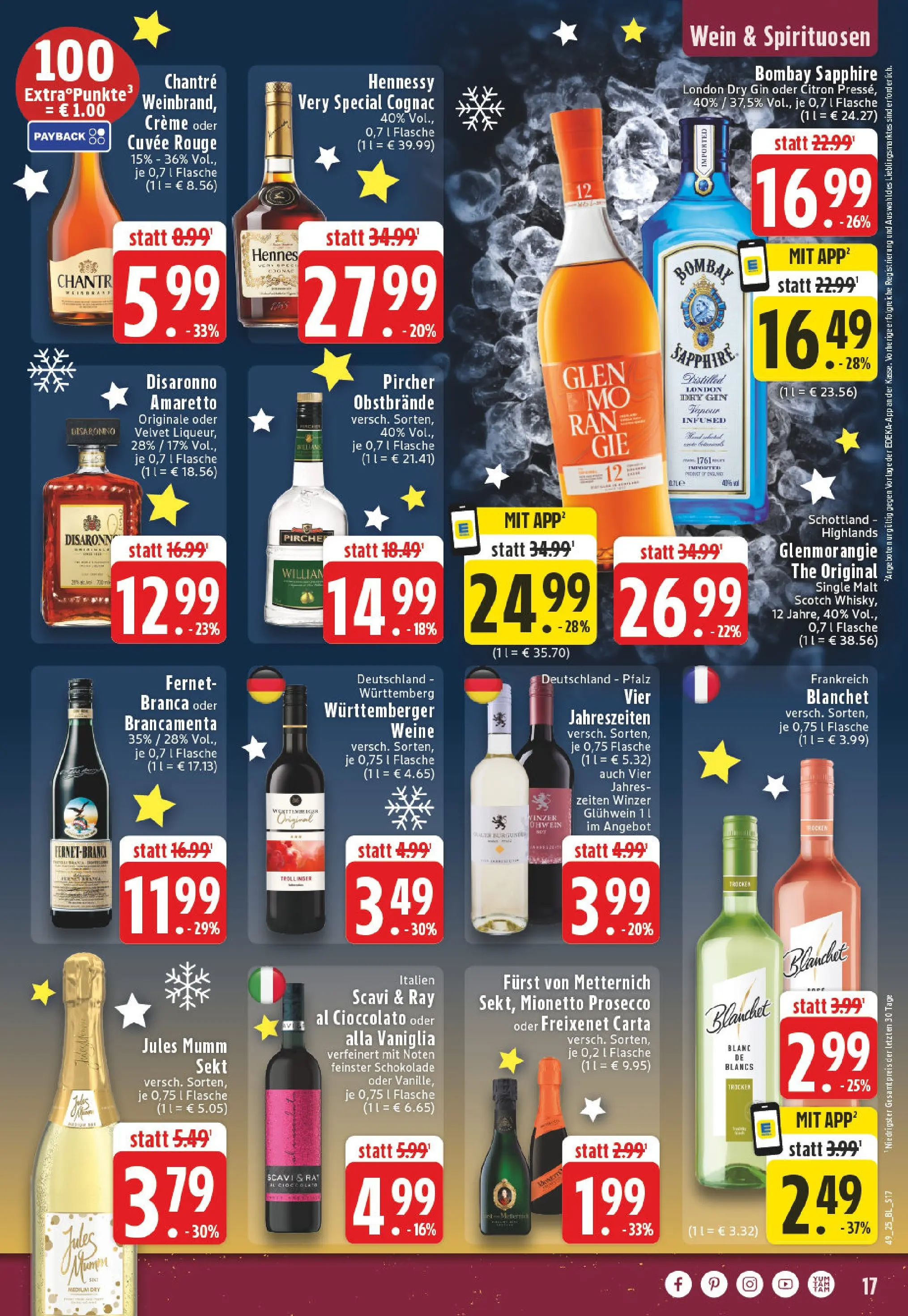 Edeka prospekt Vreden	 (ab 01.12.2025) » Angebote Online | Seite: 17 | Produkte: Mumm sekt, Freixenet, Sekt, Chantré