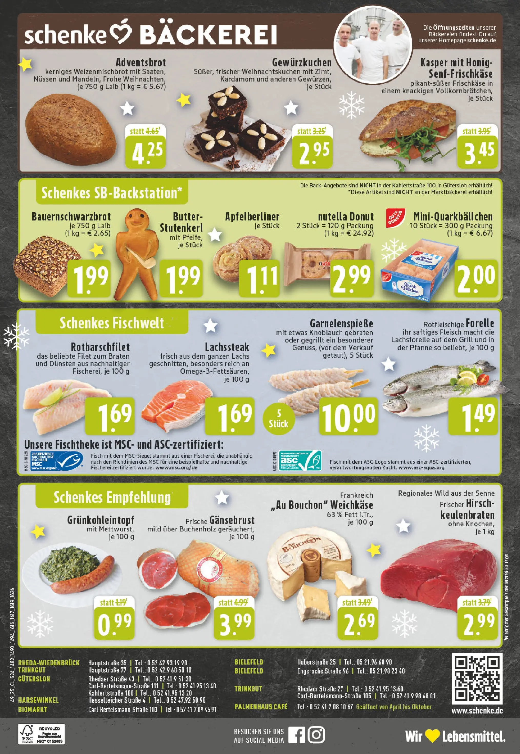 Edeka prospekt Gütersloh	 (ab 01.12.2025) » Angebote Online | Seite: 24 | Produkte: Butter, Nutella, Knoblauch, Frischkase