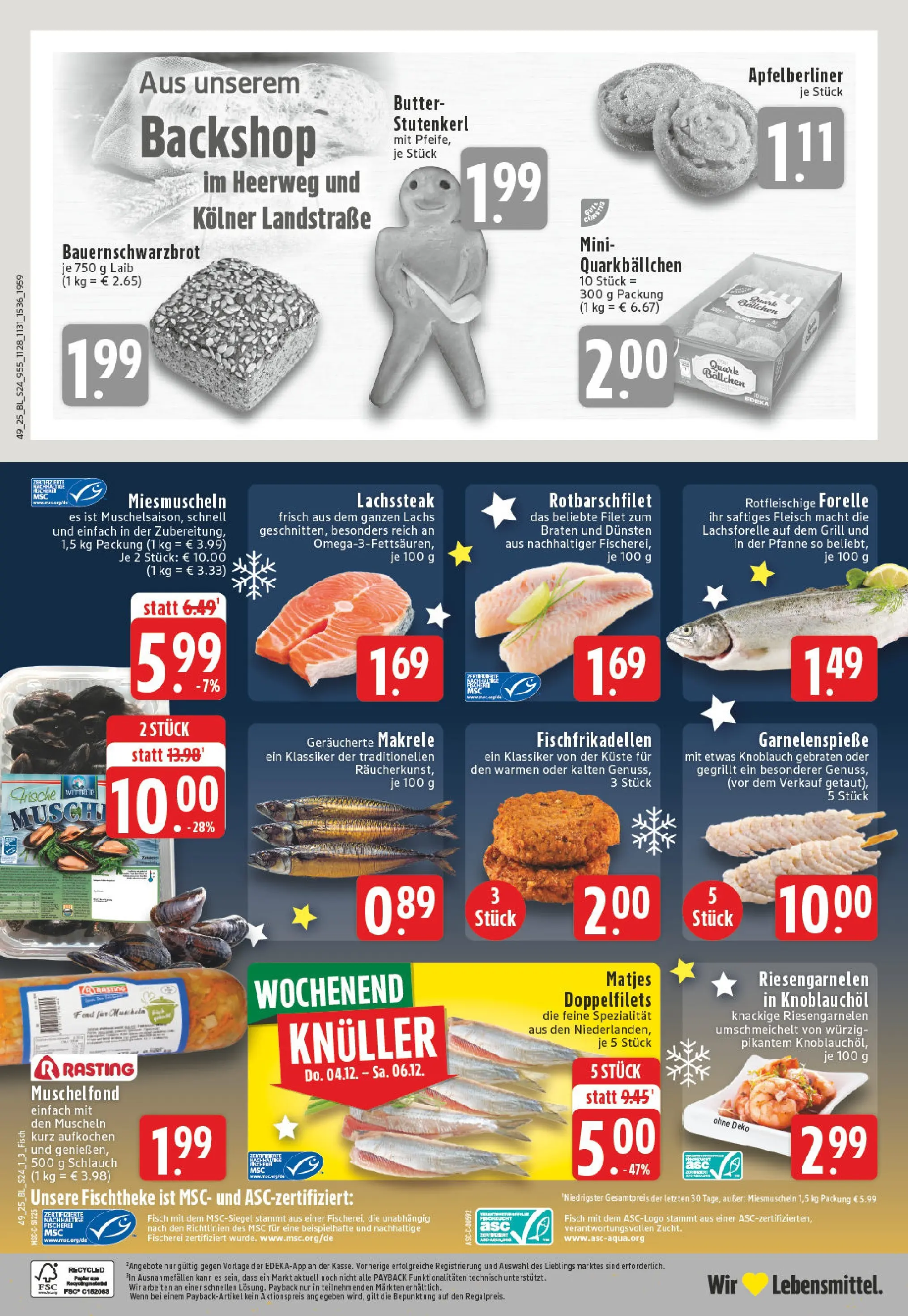 Edeka prospekt Düren	 (ab 01.12.2025) » Angebote Online | Seite: 24 | Produkte: Grill, Fisch, Lachs, Knoblauch