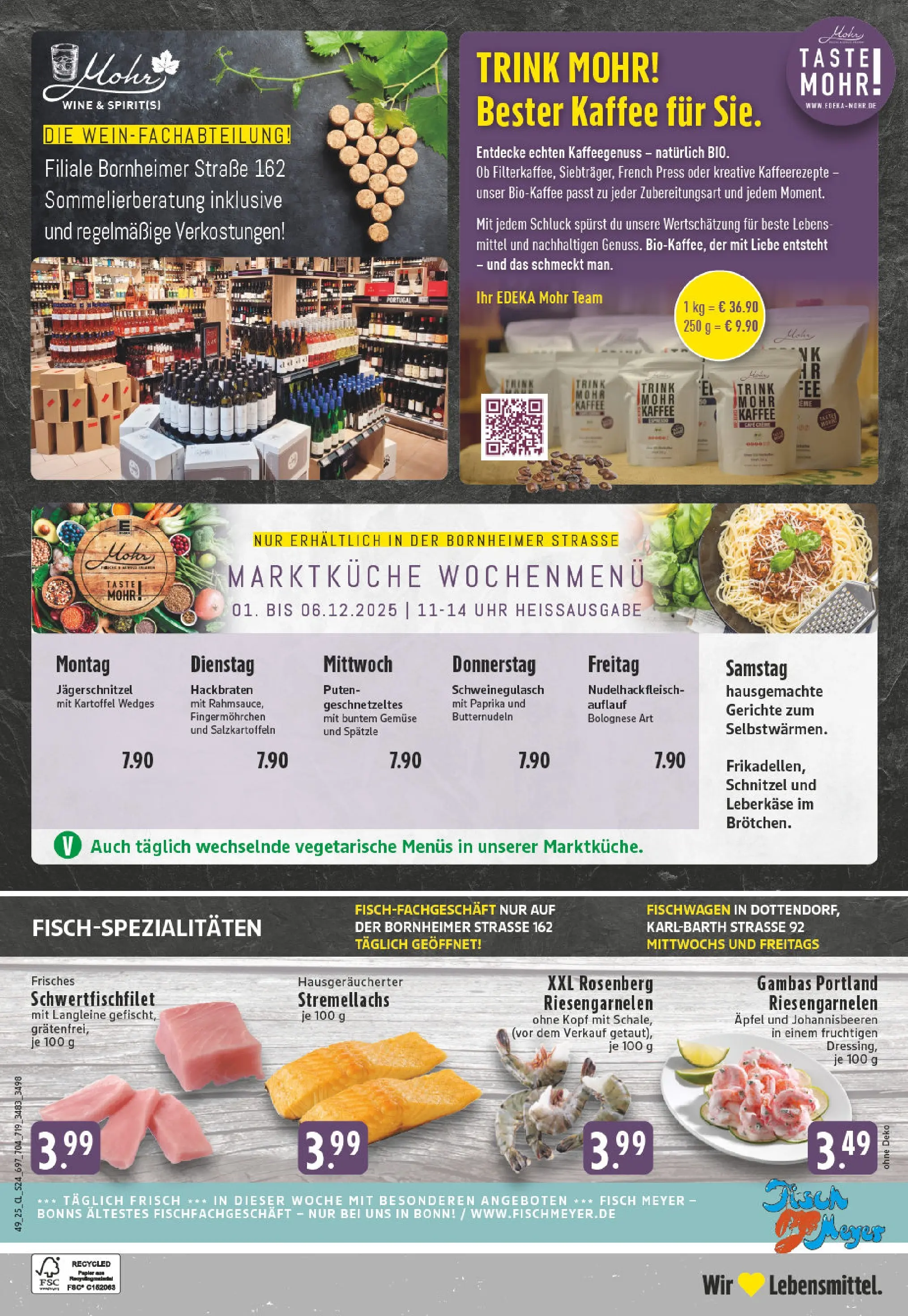 Edeka prospekt Alfter	 (ab 01.12.2025) » Angebote Online | Seite: 24 | Produkte: Schweinegulasch, Äpfel, Paprika, Pasta