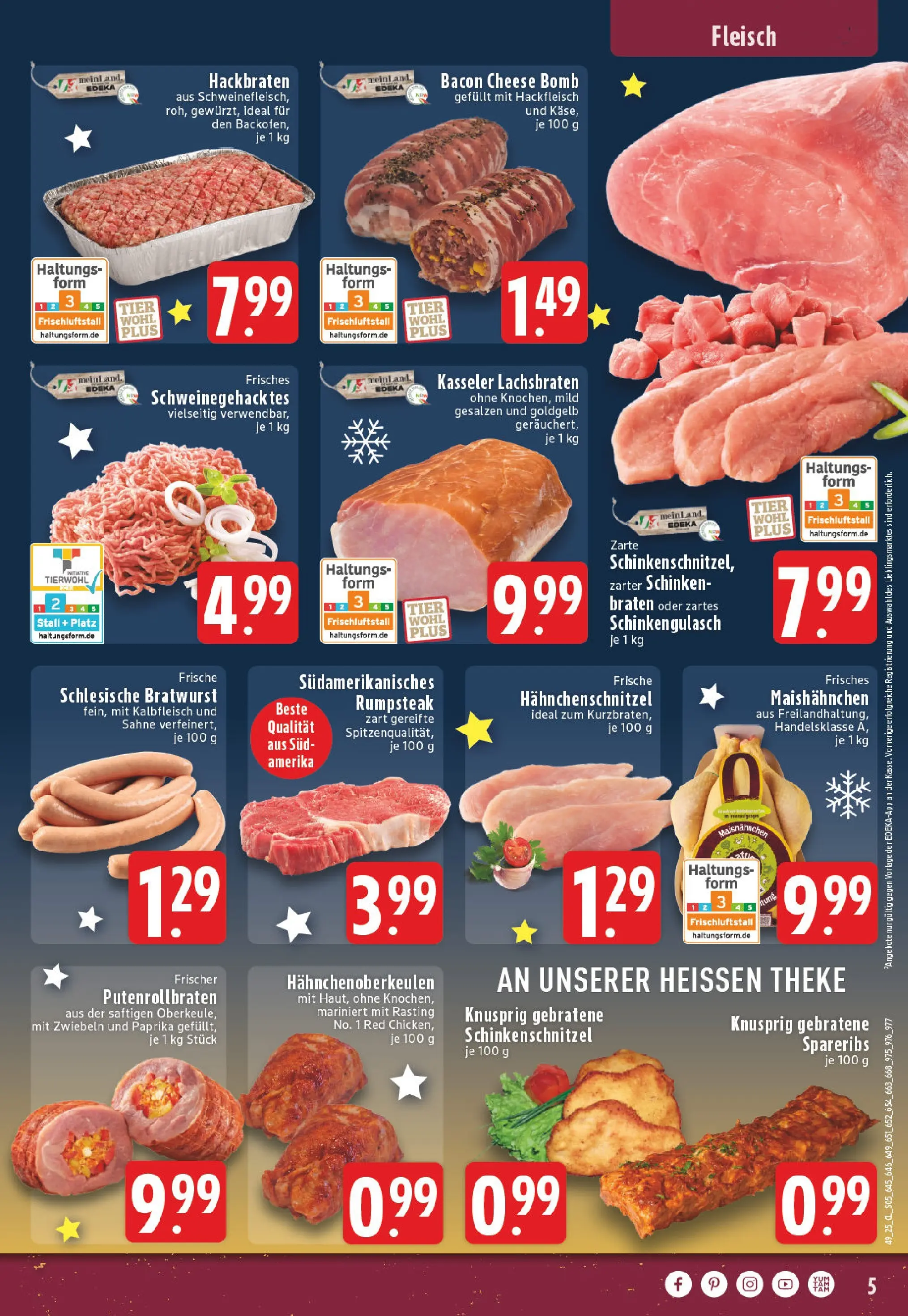Edeka prospekt Duisburg Homberg-Hochheide	 (ab 01.12.2025) » Angebote Online | Seite: 5 | Produkte: Bratwurst, Zwiebeln, Paprika, Steak