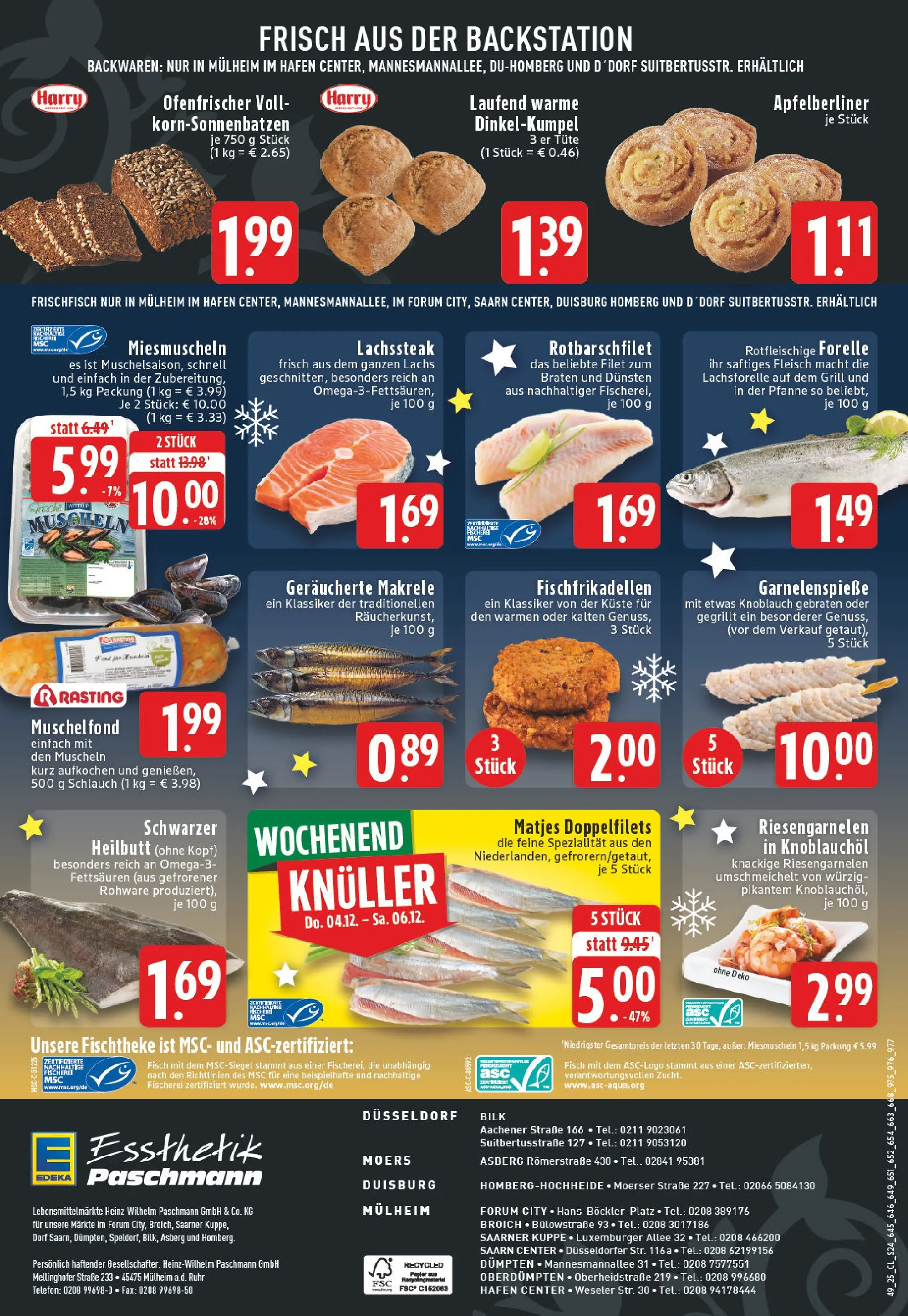 Edeka prospekt Duisburg Homberg-Hochheide	 (ab 01.12.2025) » Angebote Online | Seite: 24 | Produkte: Grill, Fisch, Knoblauch, Telefon