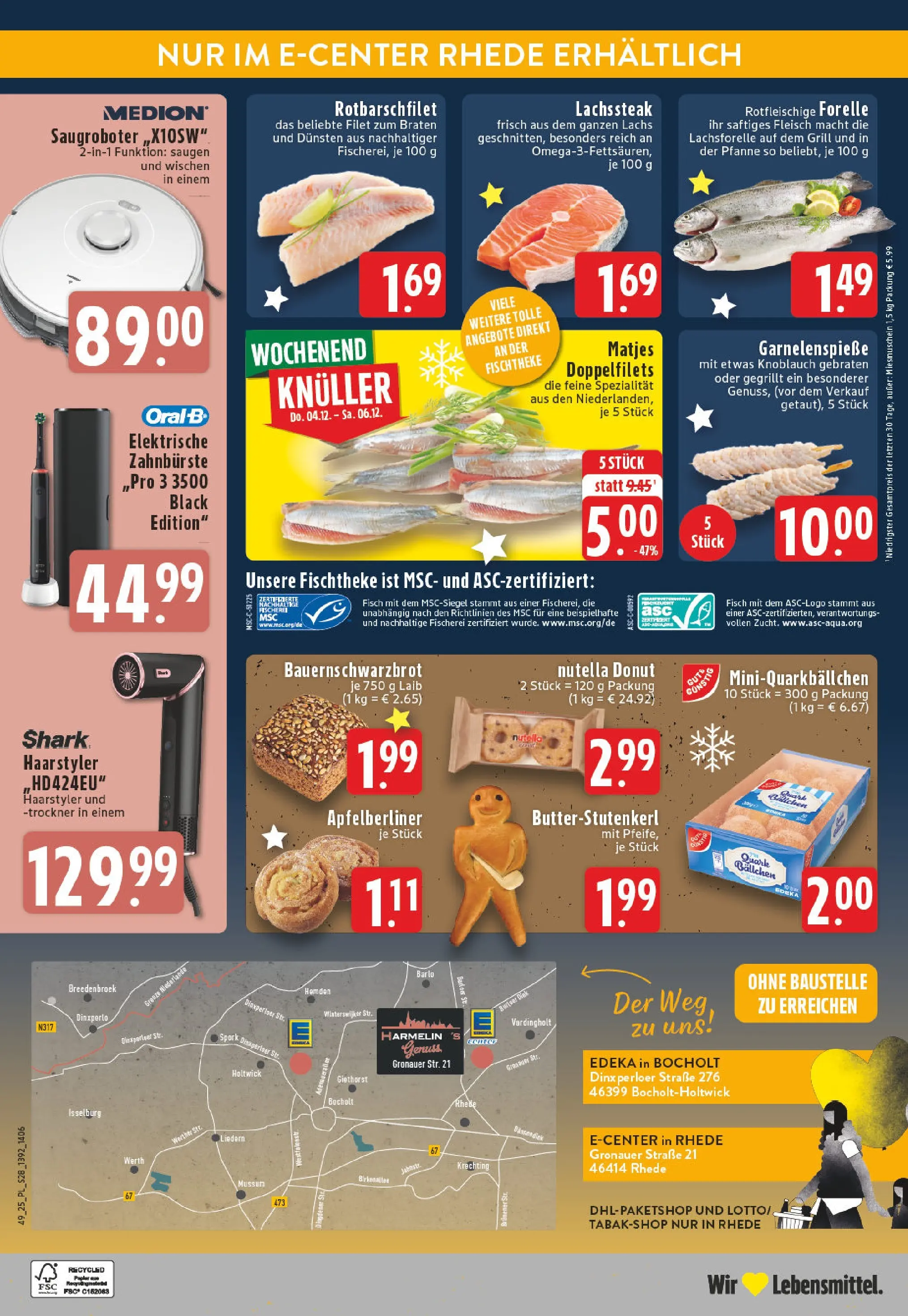 Edeka prospekt Bocholt - Holtwick	 (ab 01.12.2025) » Angebote Online | Seite: 28 | Produkte: Quark, Butter, Nutella, Zahnbürste