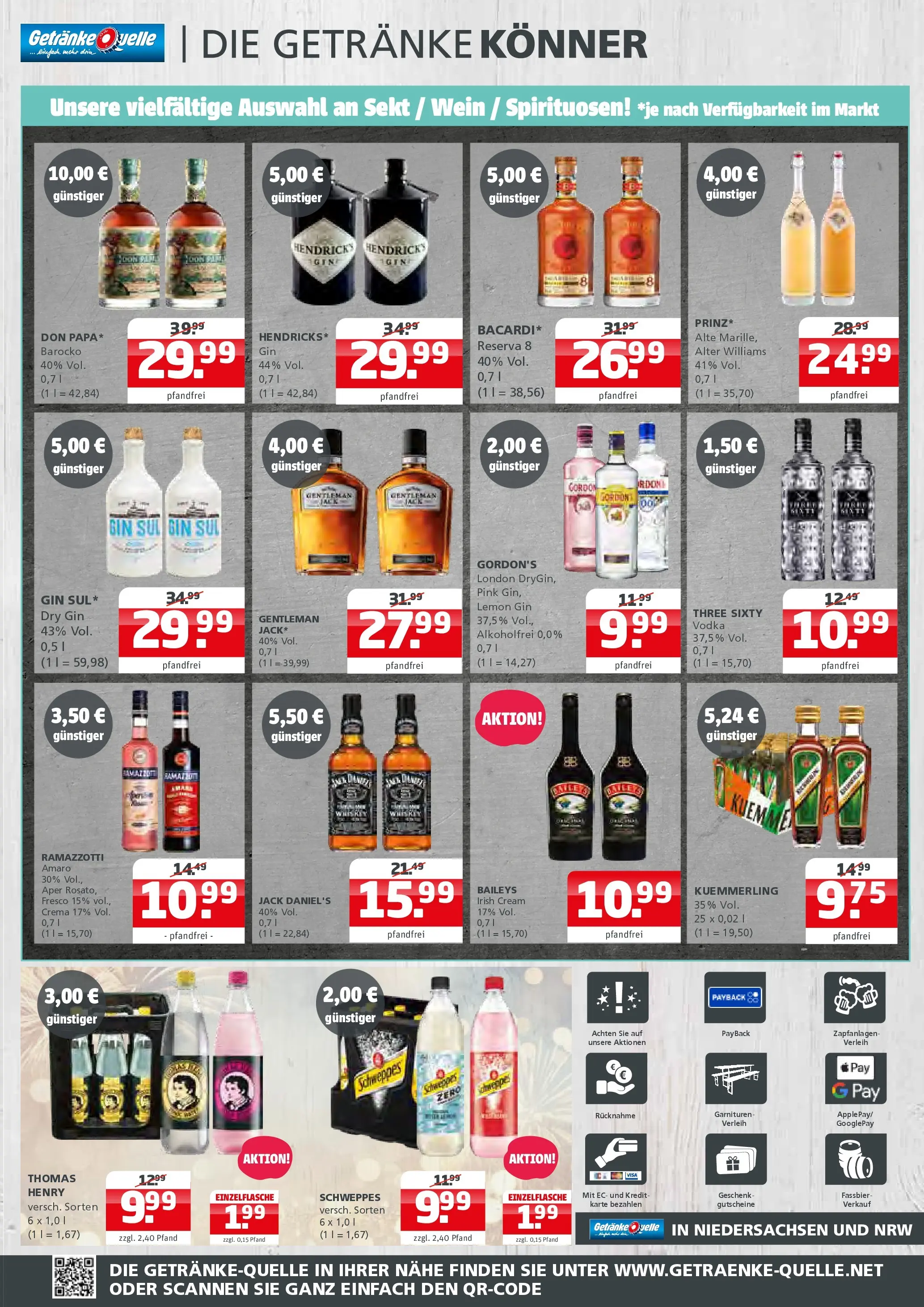 Entdecke - Getränke Quelle: Getränkeangebote (ab 14.12.2025) zum Blättern | Seite: 6 | Produkte: Sekt, Baileys, Wein, Ramazzotti