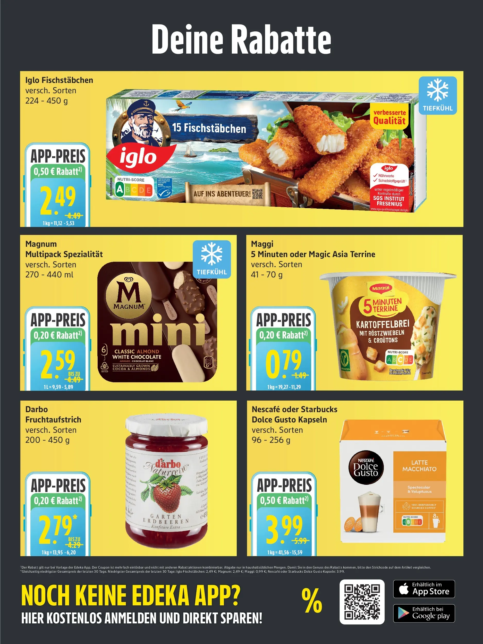 Edeka prospekt Rostock	 (ab 30.11.2025) » Angebote Online | Seite: 3 | Produkte: Nescafe, Iglo, Starbucks, Fischstabchen