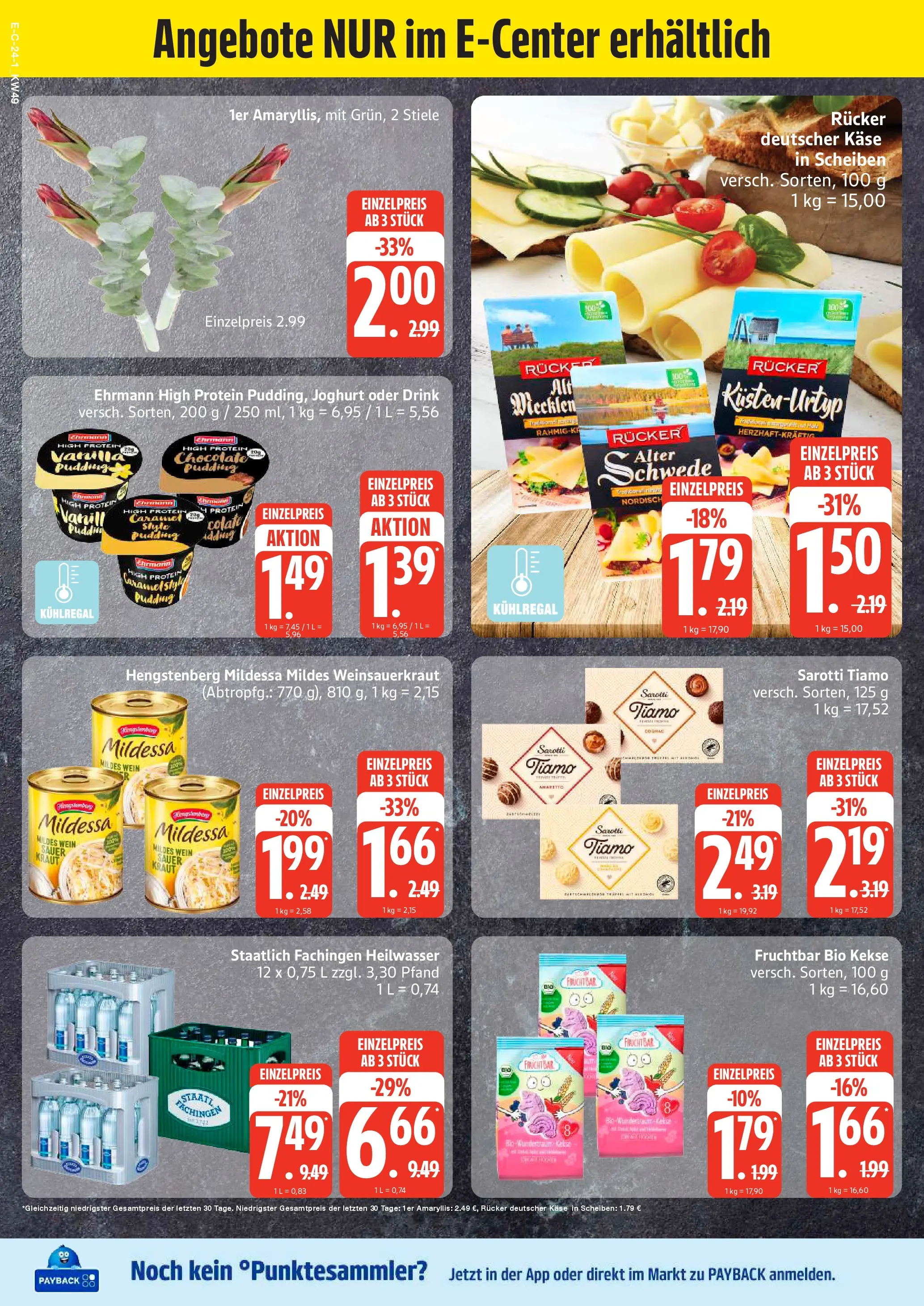 Edeka prospekt Stralsund	 (ab 30.11.2025) » Angebote Online | Seite: 24 | Produkte: Käse, Joghurt, Kraut, Wein