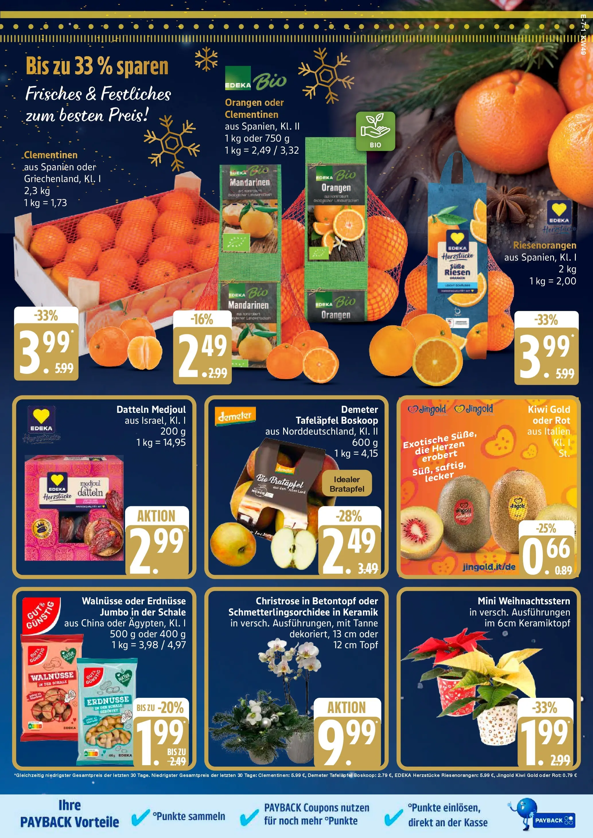 Edeka prospekt Neu Wulmstorf	 (ab 30.11.2025) » Angebote Online | Seite: 7 | Produkte: Walnüsse, Mandarinen, Orangen, Apple