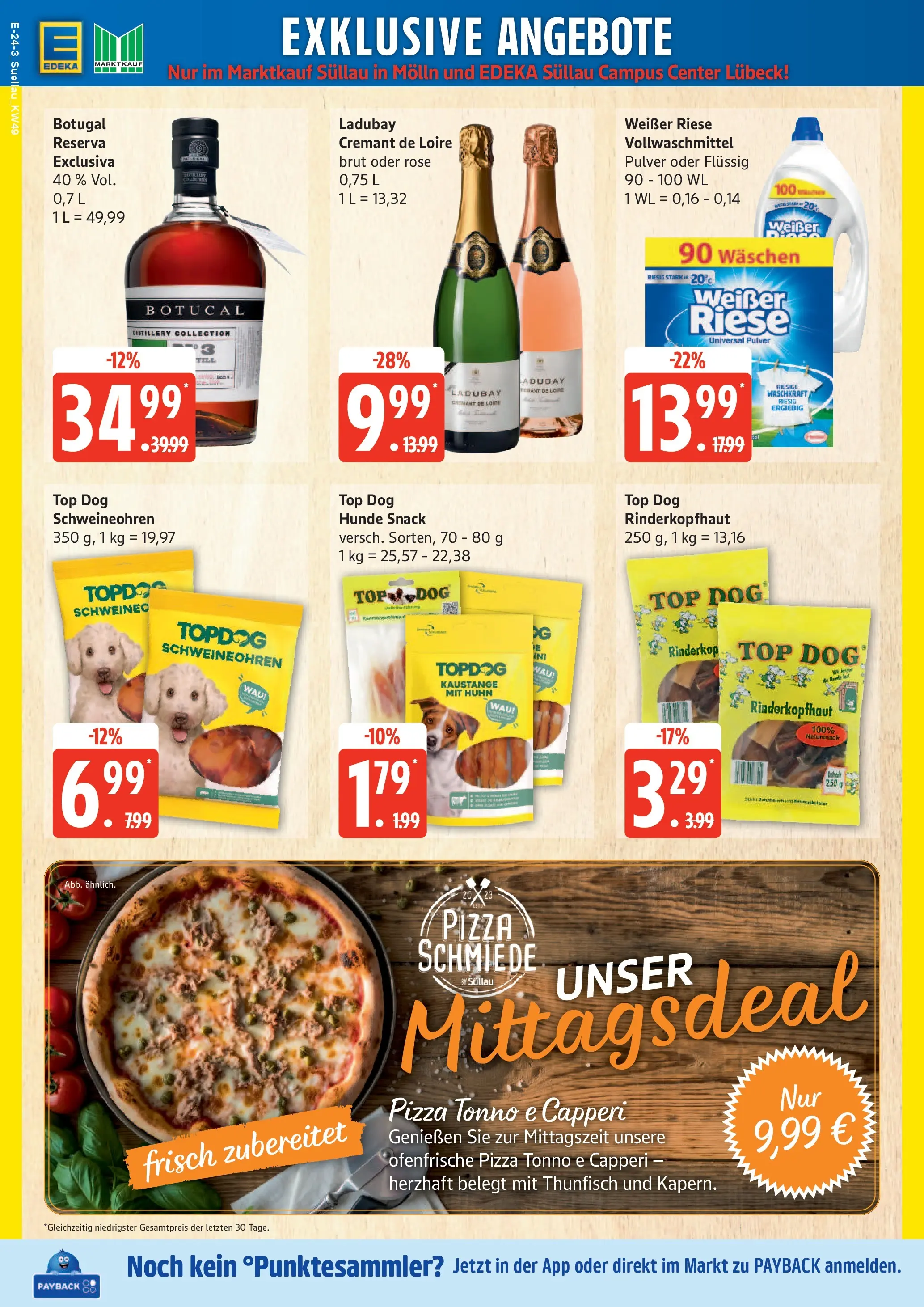 Edeka prospekt Ratzeburg	 (ab 01.12.2025) » Angebote Online | Seite: 24 | Produkte: Top, Thunfisch, Ofenfrische, Pizza