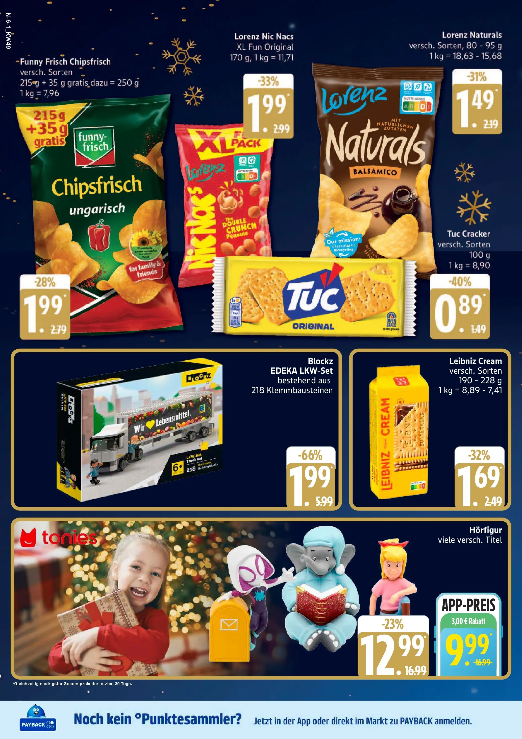 Edeka prospekt Schleswig	 (ab 30.11.2025) » Angebote Online | Seite: 6 | Produkte: Balsamico, Funny frisch, Chips, Audio