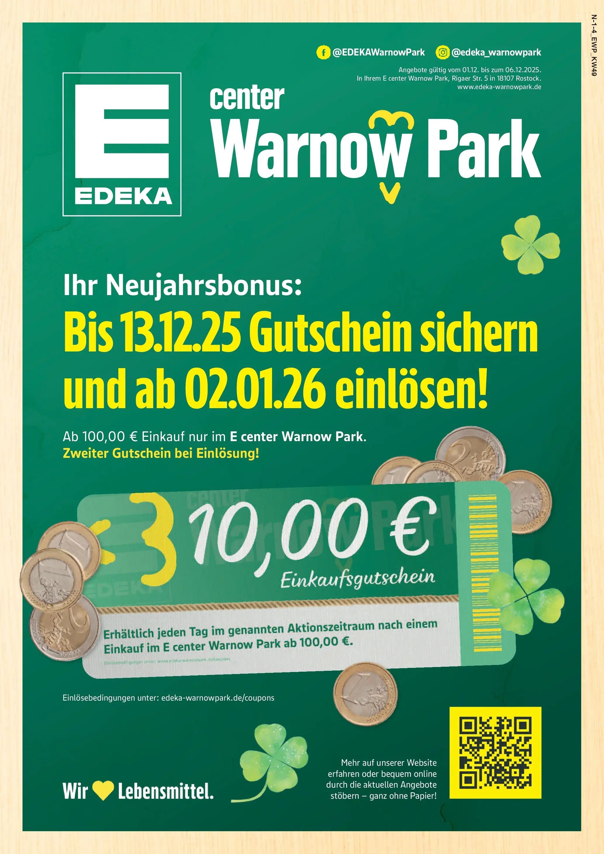 Edeka prospekt Rostock	 (ab 30.11.2025) » Angebote Online | Seite: 1
