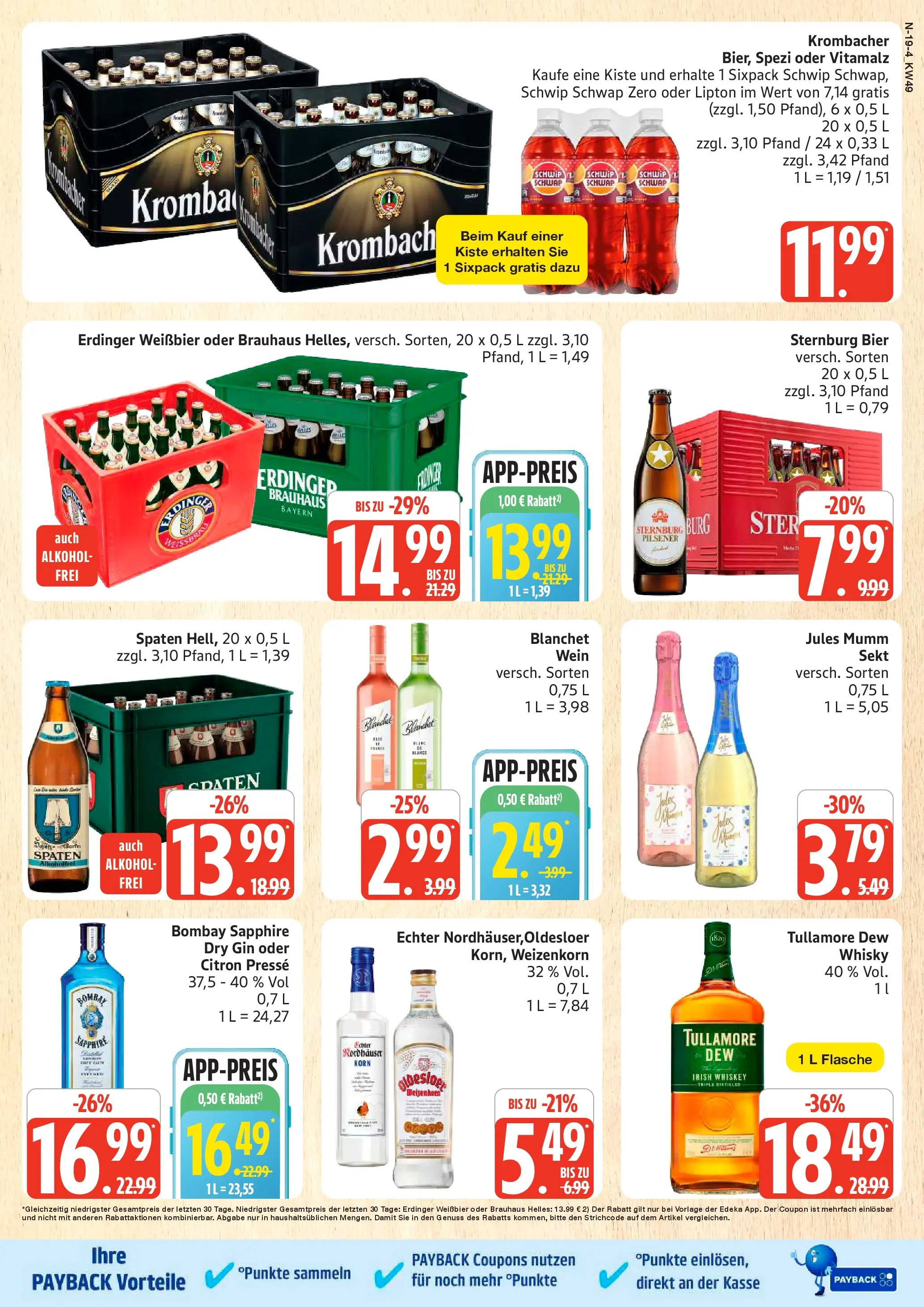 Marktkauf - Marktkauf: Wochenangebote (ab 30.11.2025) » Angebote online | Seite: 19 | Produkte: Presse, Schwip schwap, Krombacher, Whiskey
