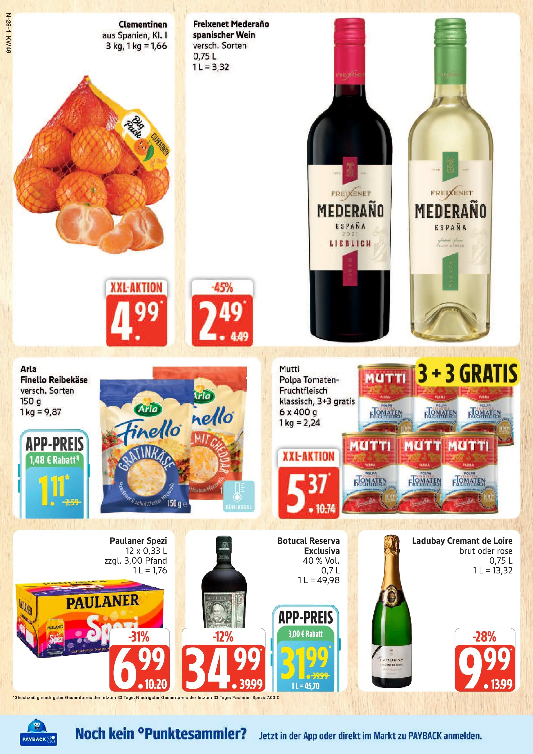Marktkauf - Marktkauf: Wochenangebote (ab 30.11.2025) » Angebote online | Seite: 28 | Produkte: Paulaner spezi, Freixenet mederano, Tomaten, Paulaner