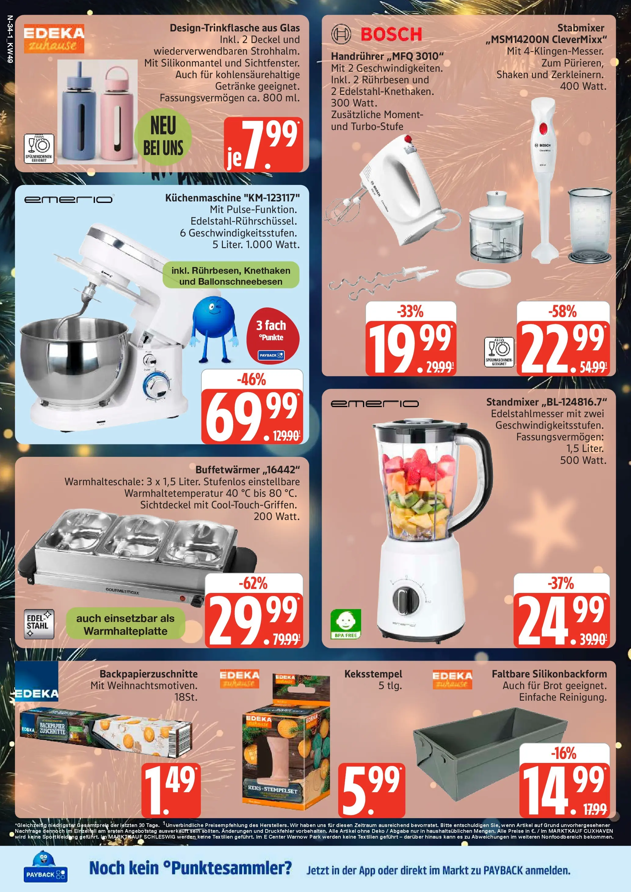 Edeka prospekt Schleswig	 (ab 30.11.2025) » Angebote Online | Seite: 34 | Produkte: Mixer, Rührbesen, Brot, Stabmixer