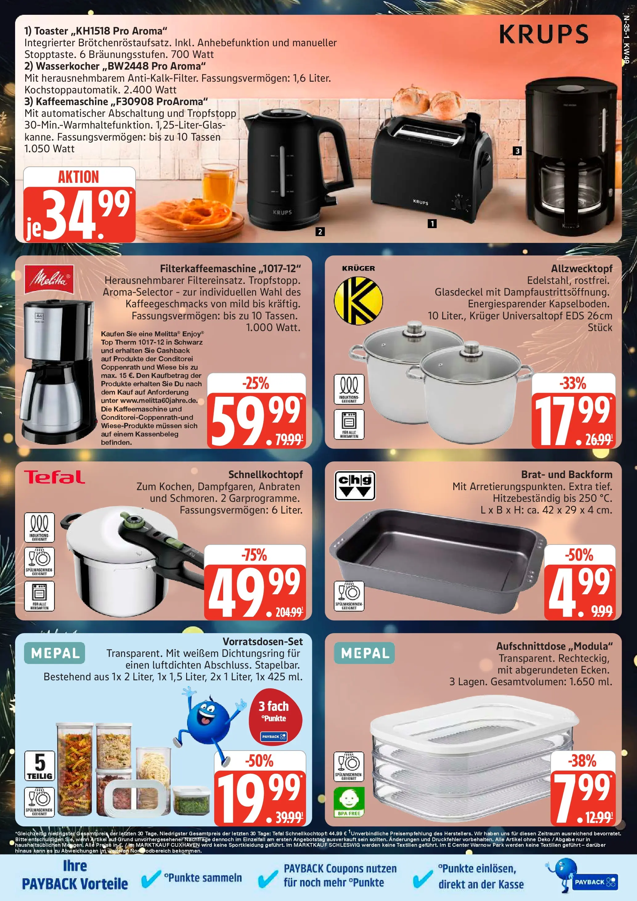 Edeka prospekt Schleswig	 (ab 30.11.2025) » Angebote Online | Seite: 35 | Produkte: Melitta, Krups, Kaffeemaschine, Filterkaffeemaschine