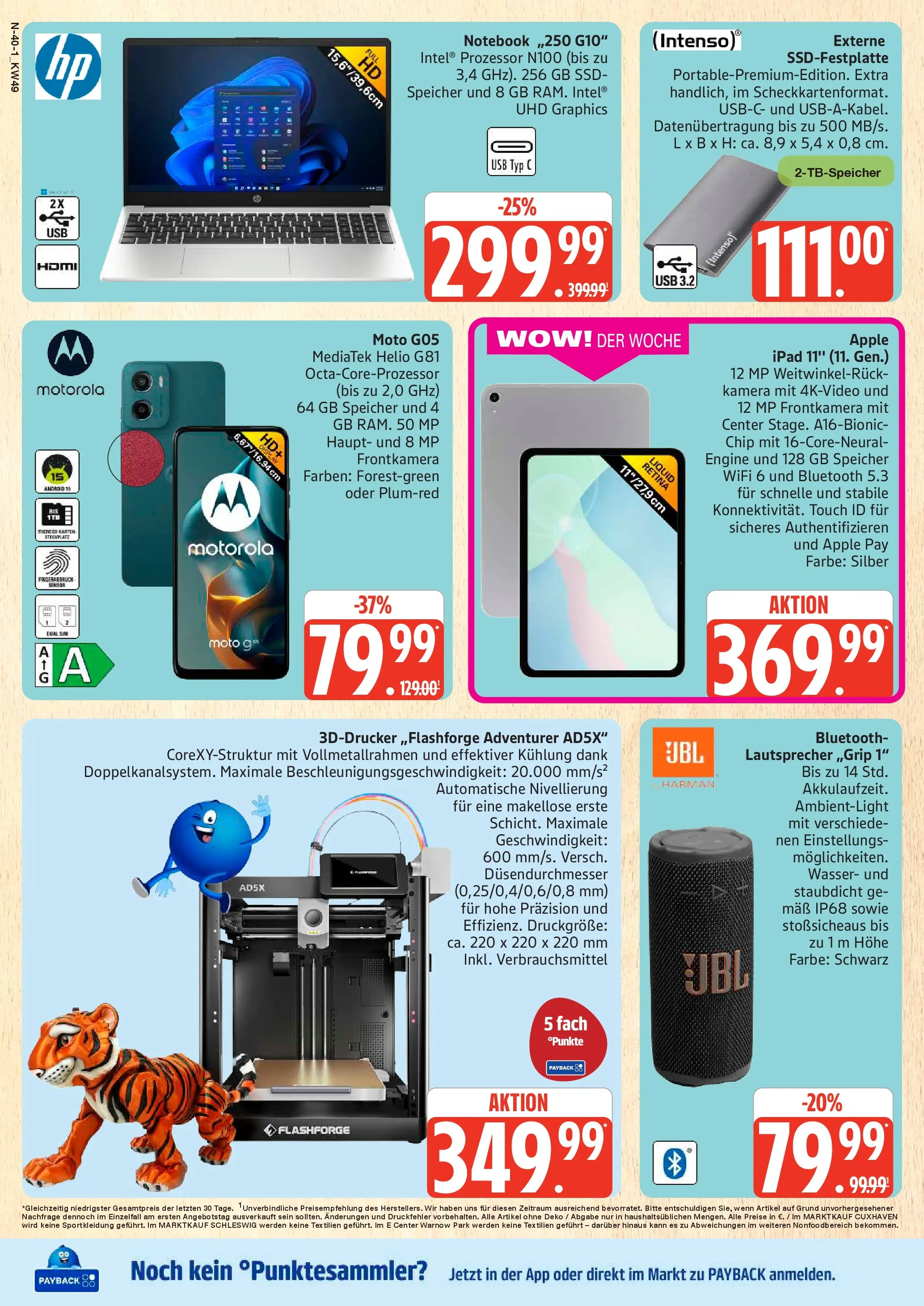 Edeka prospekt Schleswig	 (ab 30.11.2025) » Angebote Online | Seite: 40 | Produkte: Ipad, Notebook, Smartphone, Tablet