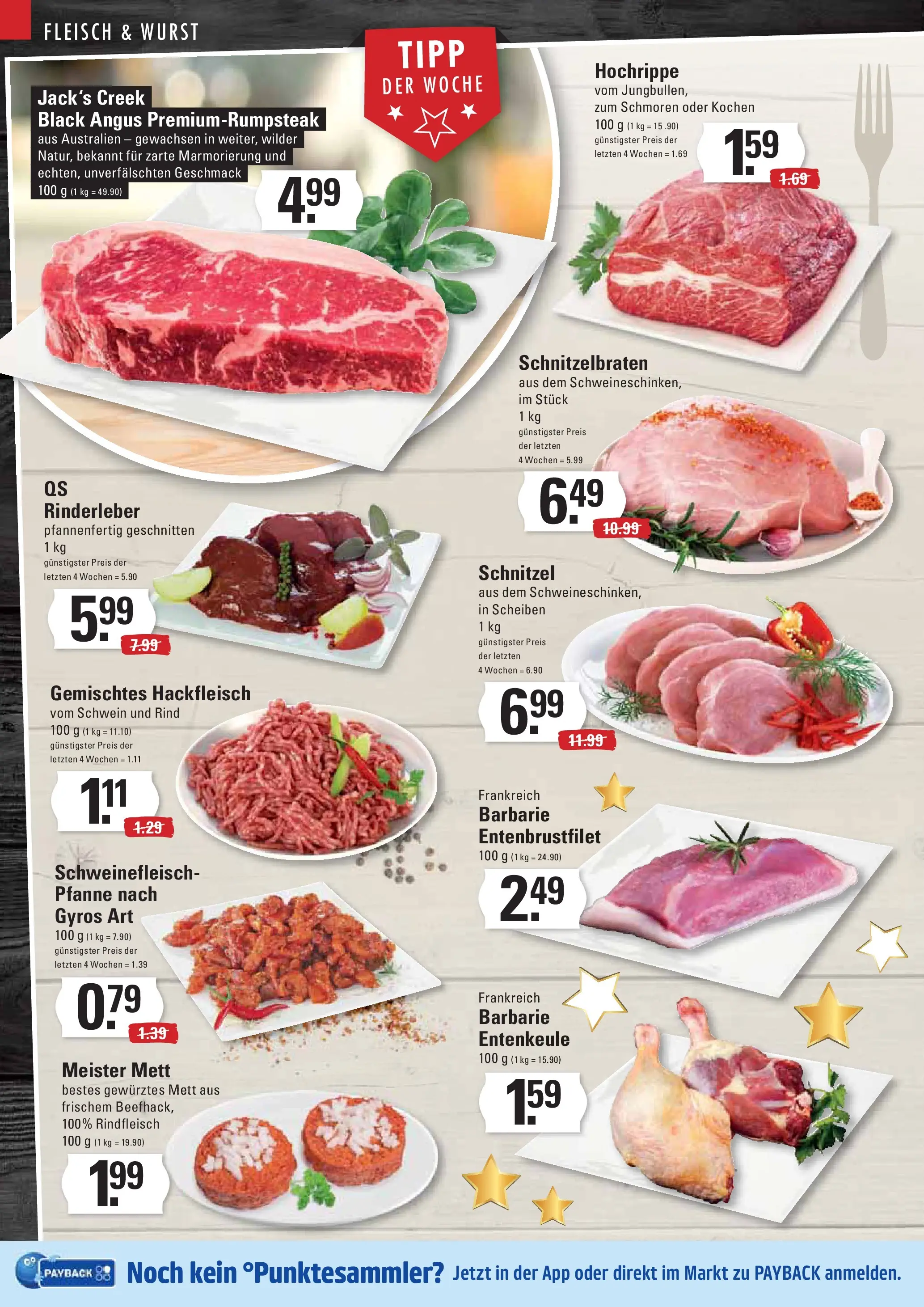 Edeka prospekt Hamburg	 (ab 30.11.2025) » Angebote Online | Seite: 4 | Produkte: Schnitzel, Schweinefleisch, Rindfleisch, Hackfleisch