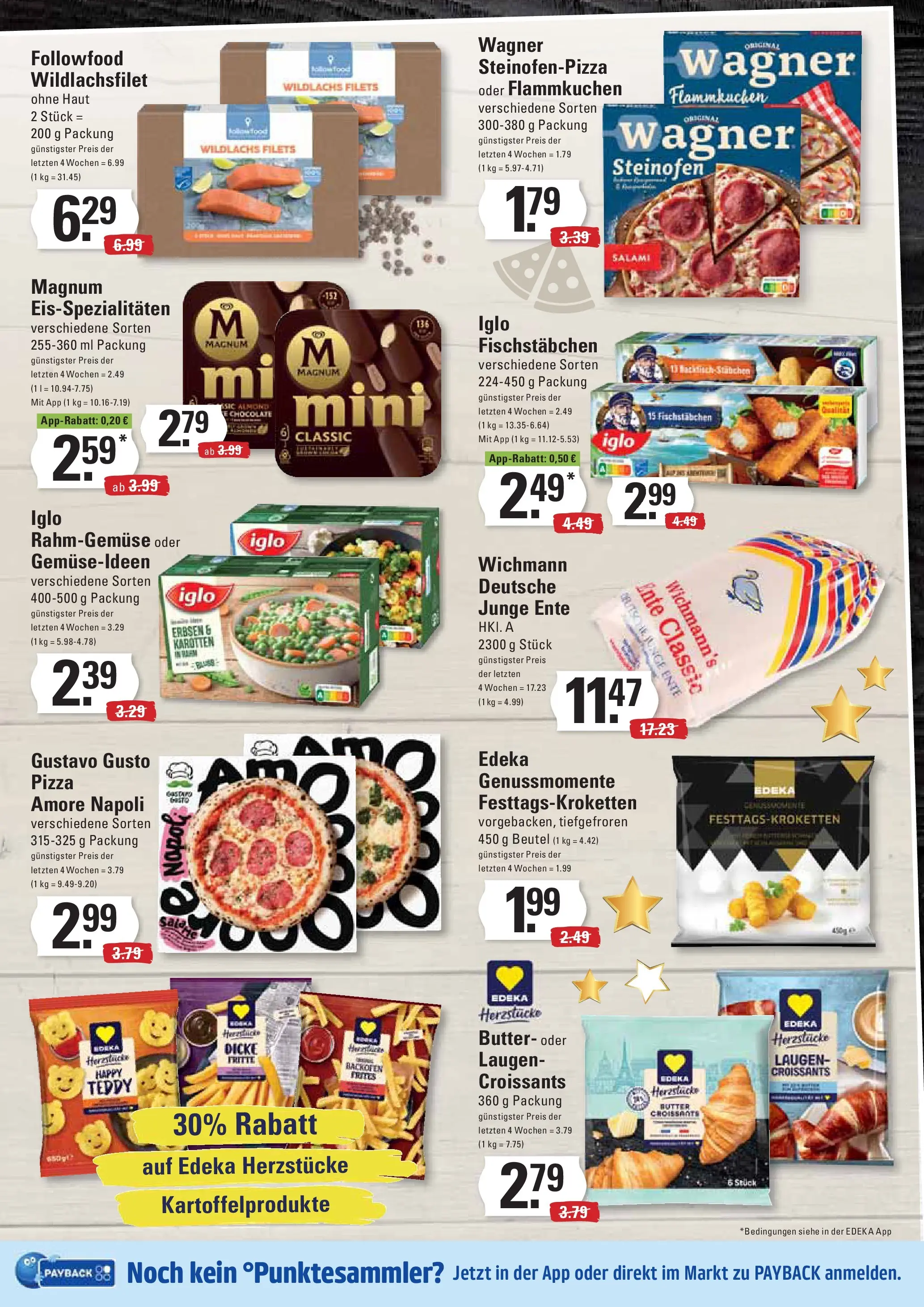 Edeka prospekt Hamburg	 (ab 30.11.2025) » Angebote Online | Seite: 7 | Produkte: Iglo, Fischstabchen, Erbsen, Ente