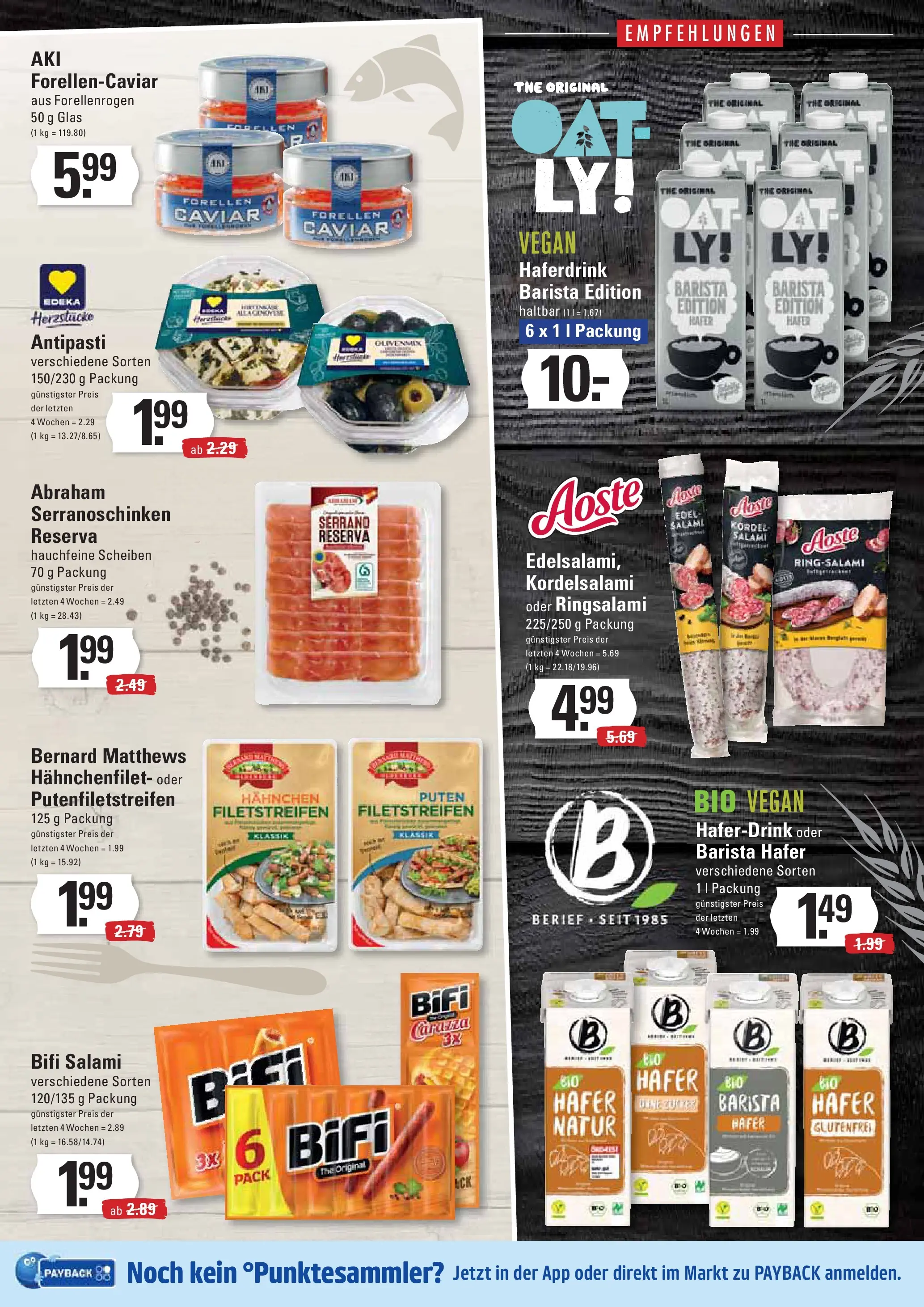 Edeka prospekt Hamburg	 (ab 30.11.2025) » Angebote Online | Seite: 9 | Produkte: Hahnchen, Bifi, Haferdrink, Salami