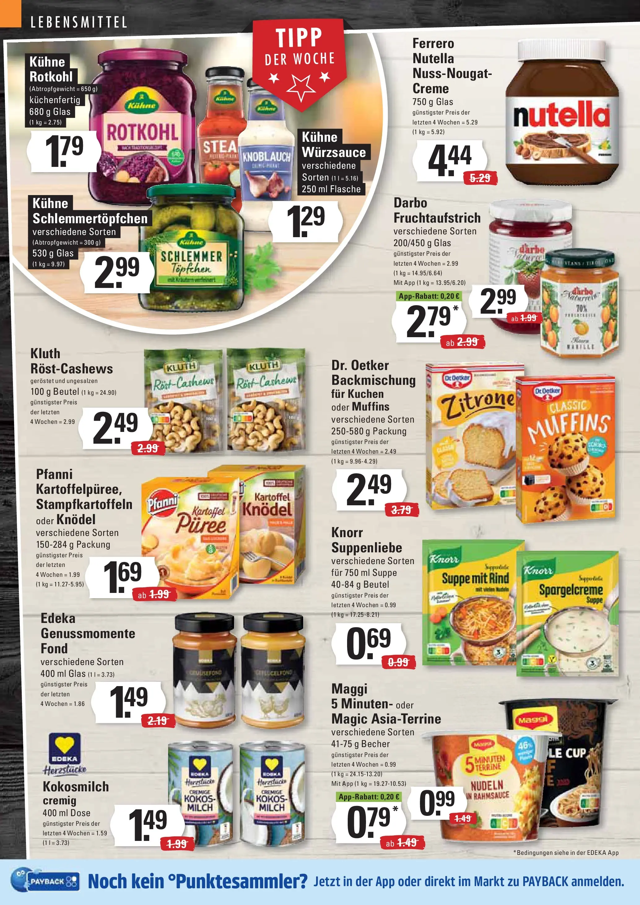 Edeka prospekt Hamburg	 (ab 30.11.2025) » Angebote Online | Seite: 14 | Produkte: Rotkohl, Nutella, Nudeln, Kuchen