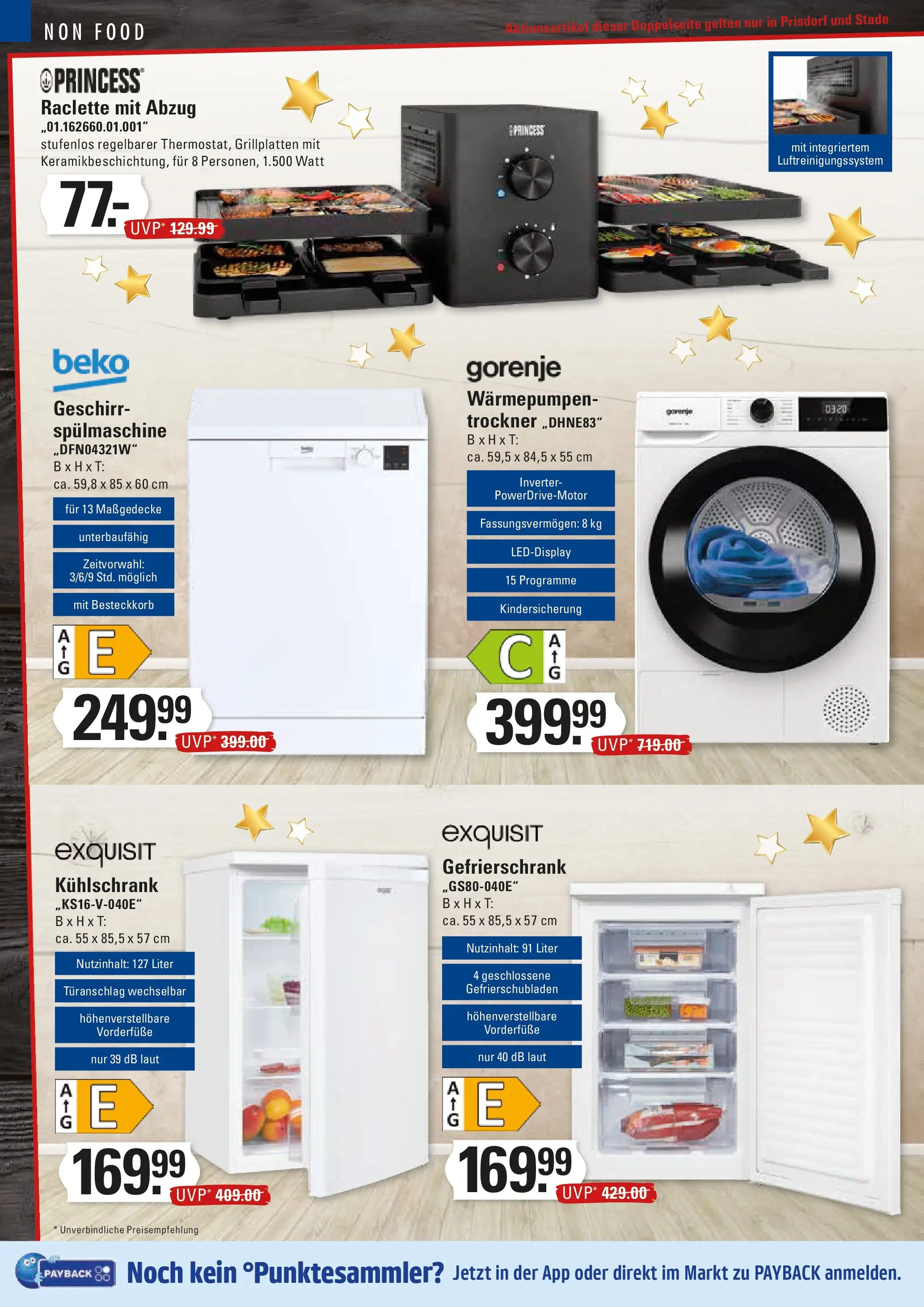 Marktkauf - Marktkauf: Wochenangebote (ab 30.11.2025) » Angebote online | Seite: 20 | Produkte: Gorenje, Gefrierschrank, Trockner, Raclette