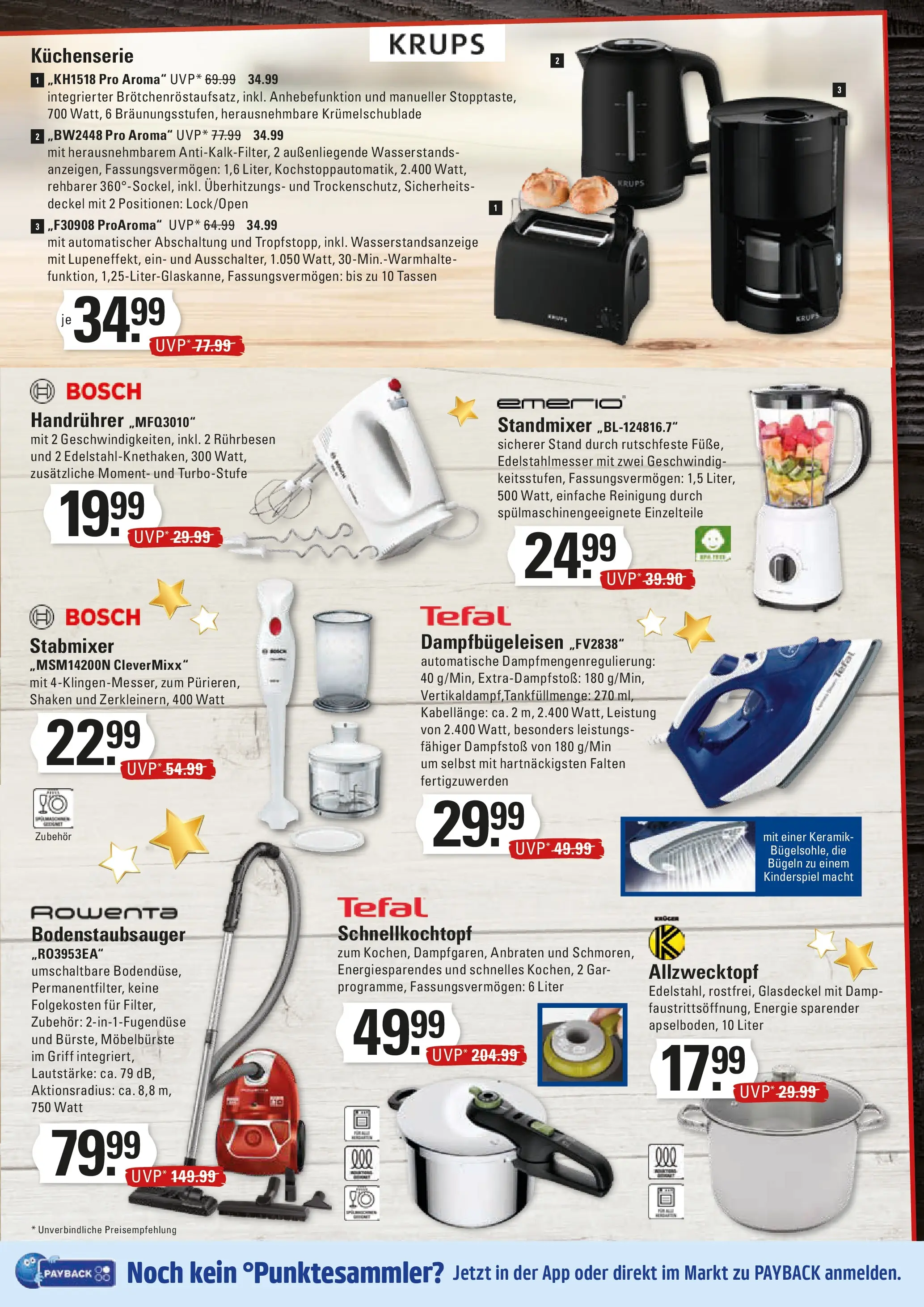 Marktkauf - Marktkauf: Wochenangebote (ab 30.11.2025) » Angebote online | Seite: 21 | Produkte: Bosch, Krups, Rührbesen, Stabmixer