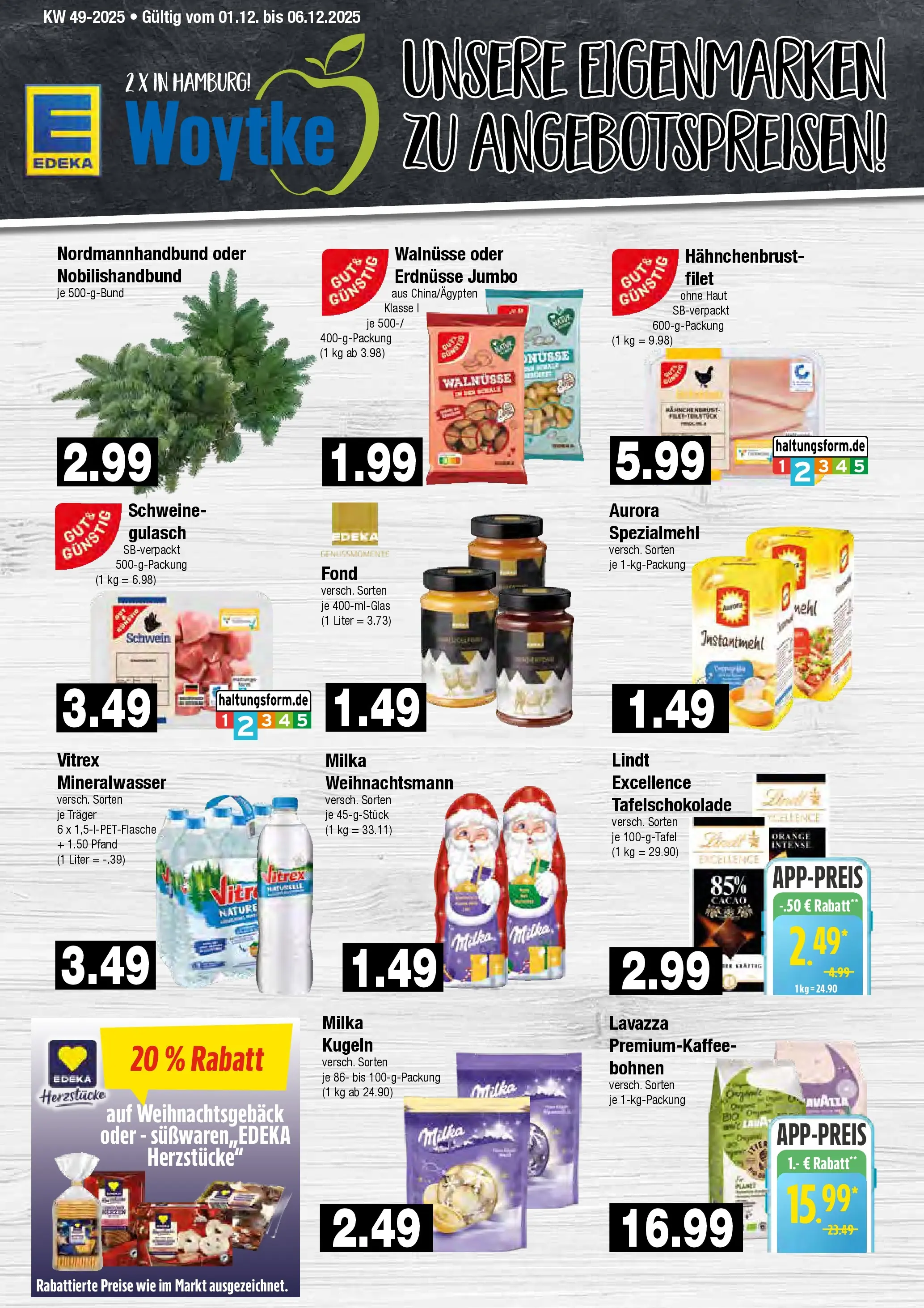 Edeka prospekt Hamburg	 (ab 30.11.2025) » Angebote Online | Seite: 9 | Produkte: Lavazza, Erdnüsse, Walnüsse, Lindt