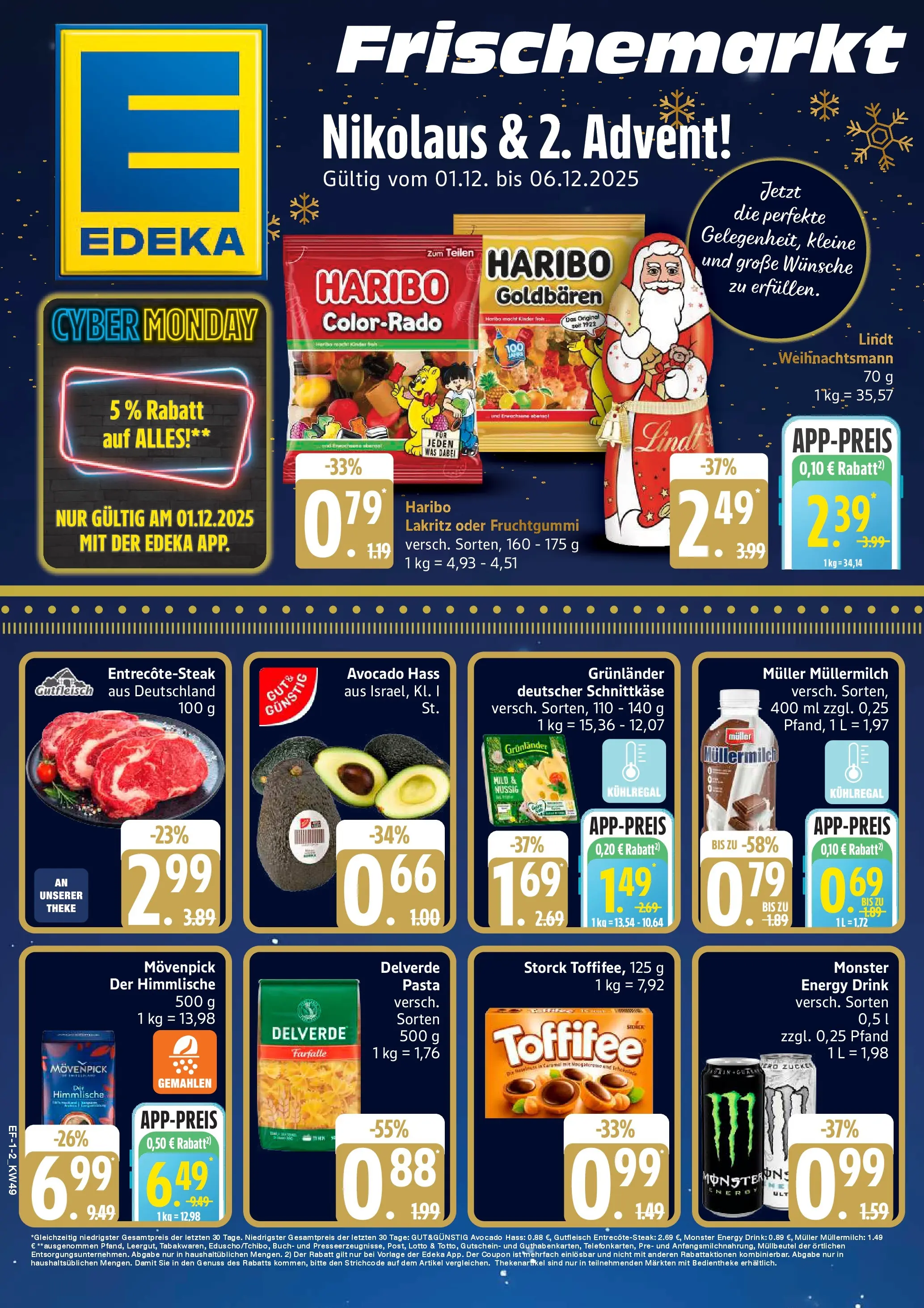 Edeka prospekt Luhnstedt	 (ab 30.11.2025) » Angebote Online | Seite: 1 | Produkte: Haribo, Toffifee, Pasta, Müllermilch