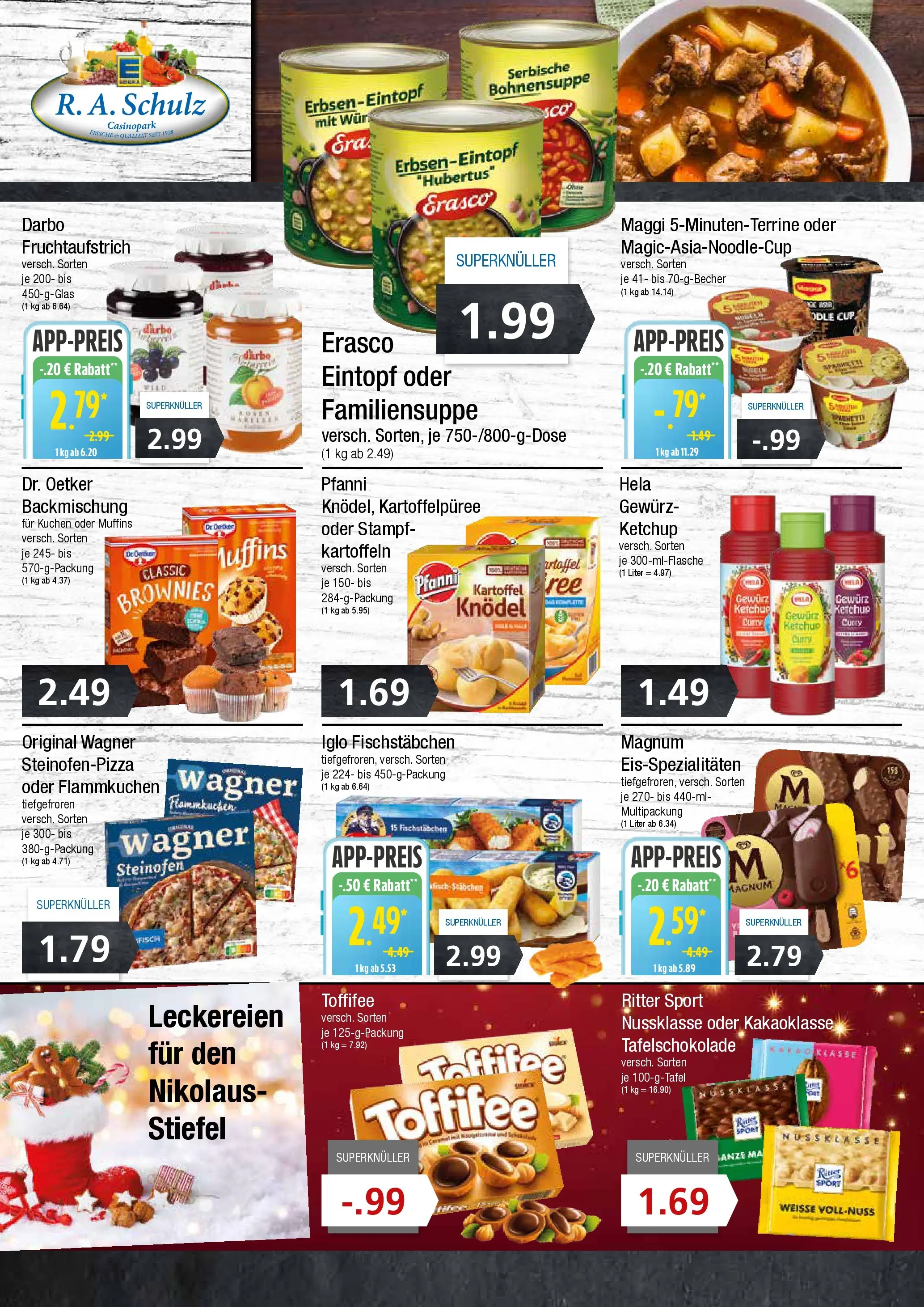 Edeka prospekt Wentorf	 (ab 30.11.2025) » Angebote Online | Seite: 6 | Produkte: Iglo, Ritter sport, Fischstabchen, Erasco