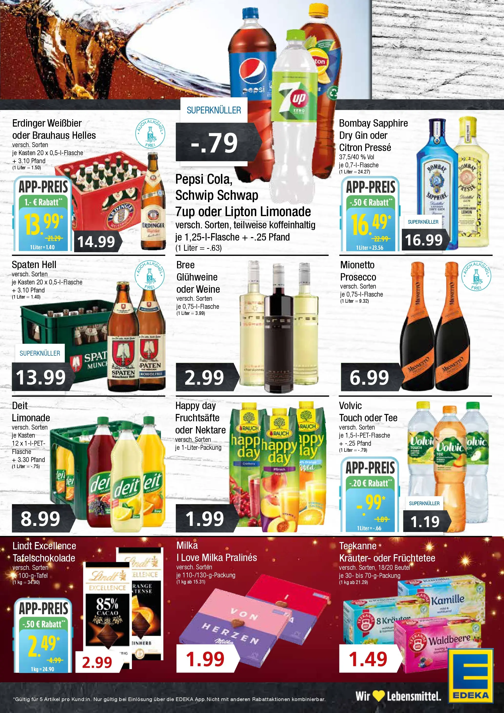 Edeka prospekt Wentorf	 (ab 30.11.2025) » Angebote Online | Seite: 7 | Produkte: Volvic touch, Prosecco, Teekanne, Pepsi
