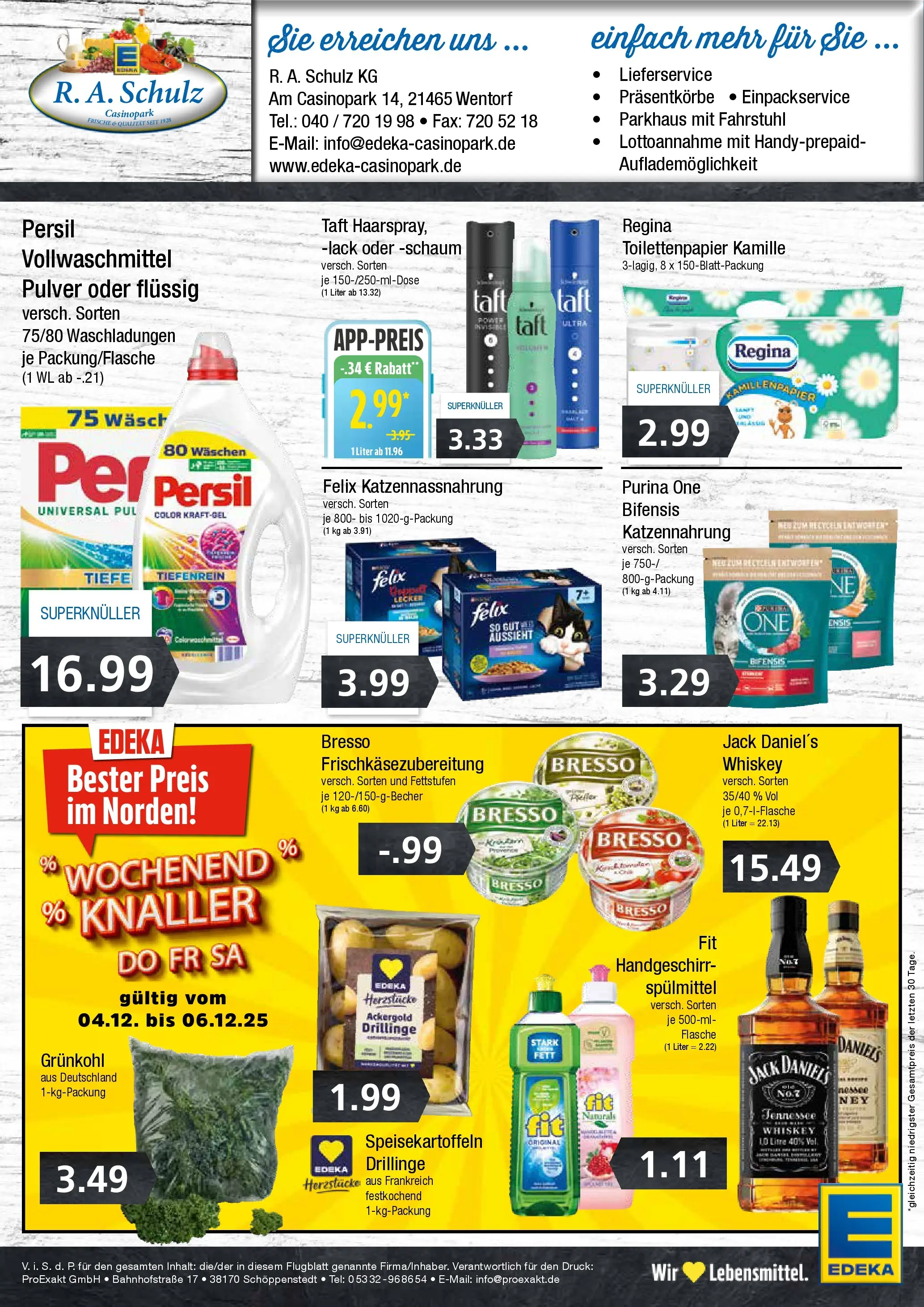 Edeka prospekt Wentorf	 (ab 30.11.2025) » Angebote Online | Seite: 8 | Produkte: Purina one, Rum, Bresso, Persil