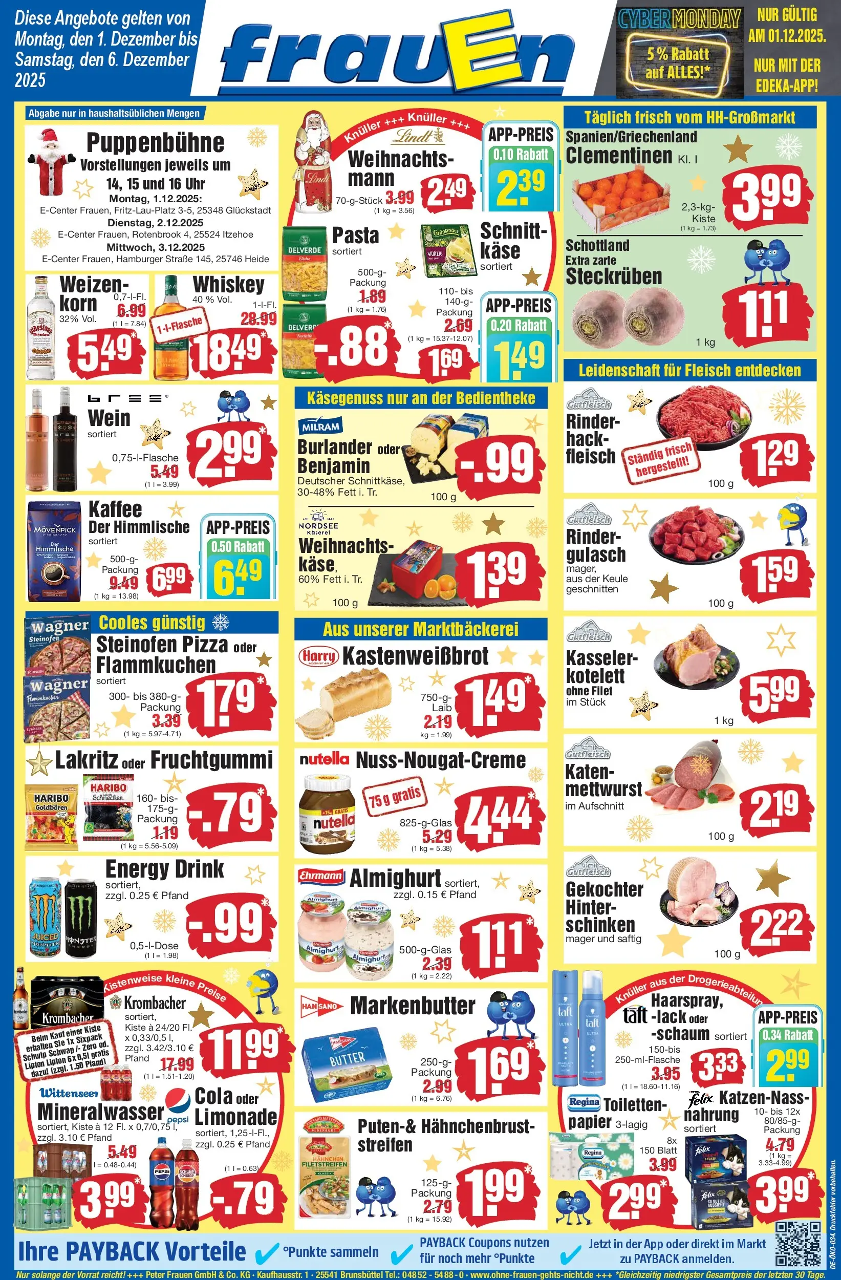 Edeka prospekt Heide	 (ab 30.11.2025) » Angebote Online | Seite: 1 | Produkte: Mineralwasser, Nutella, Pasta, Hahnchenbrust