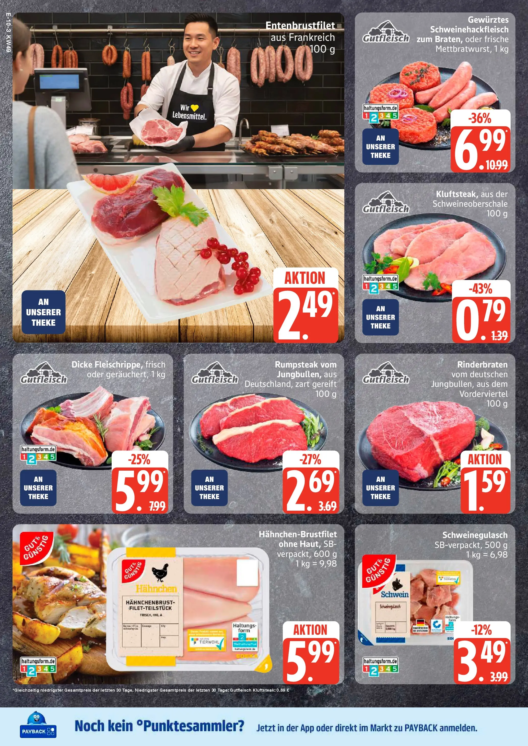 Edeka prospekt Elmshorn	 (ab 01.12.2025) » Angebote Online | Seite: 10 | Produkte: Rinderbraten, Hahnchen, Theke, Hahnchenbrust