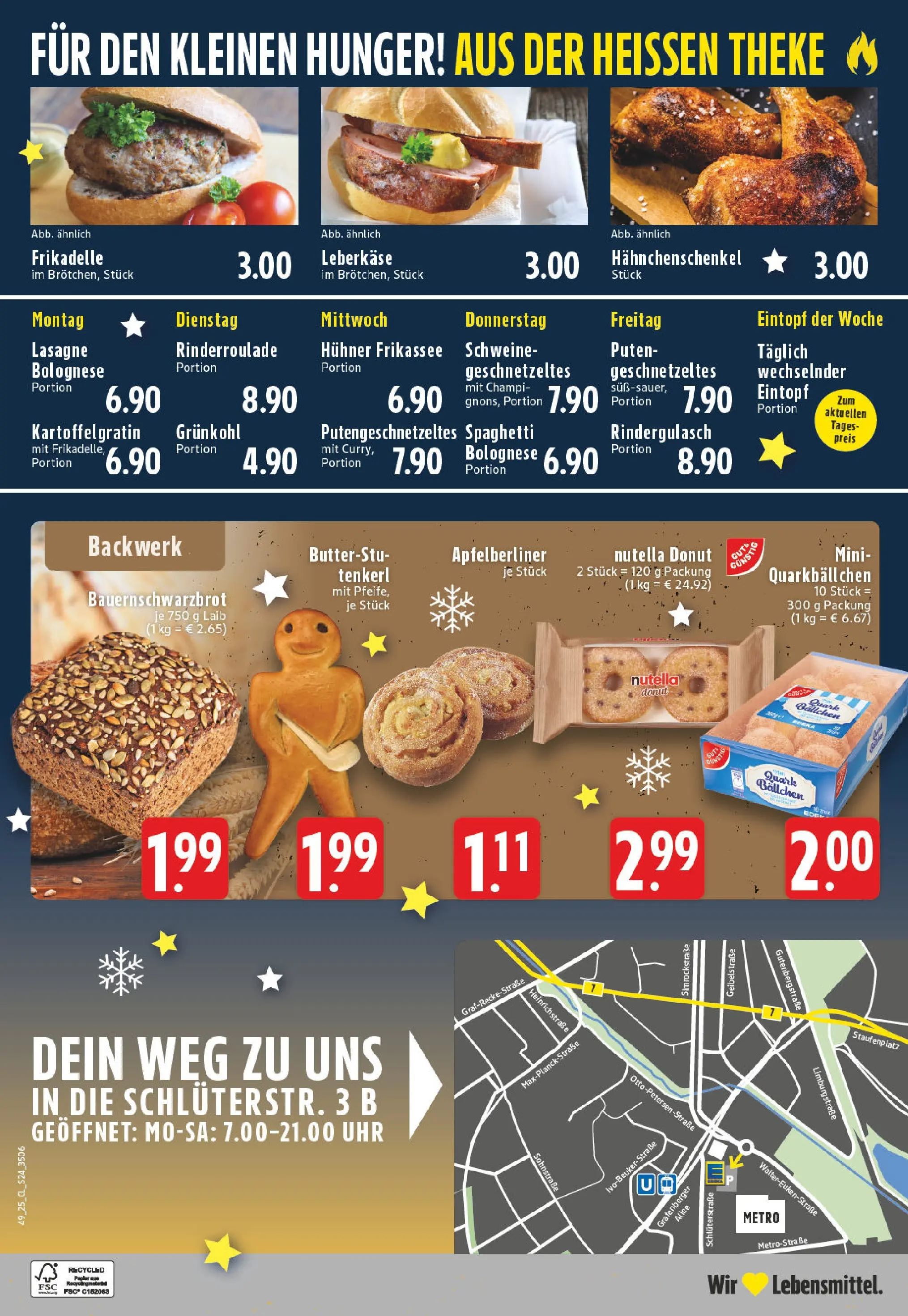 Edeka prospekt Düsseldorf	 (ab 01.12.2025) » Angebote Online | Seite: 24 | Produkte: Rindergulasch, Quark, Theke, Uhr