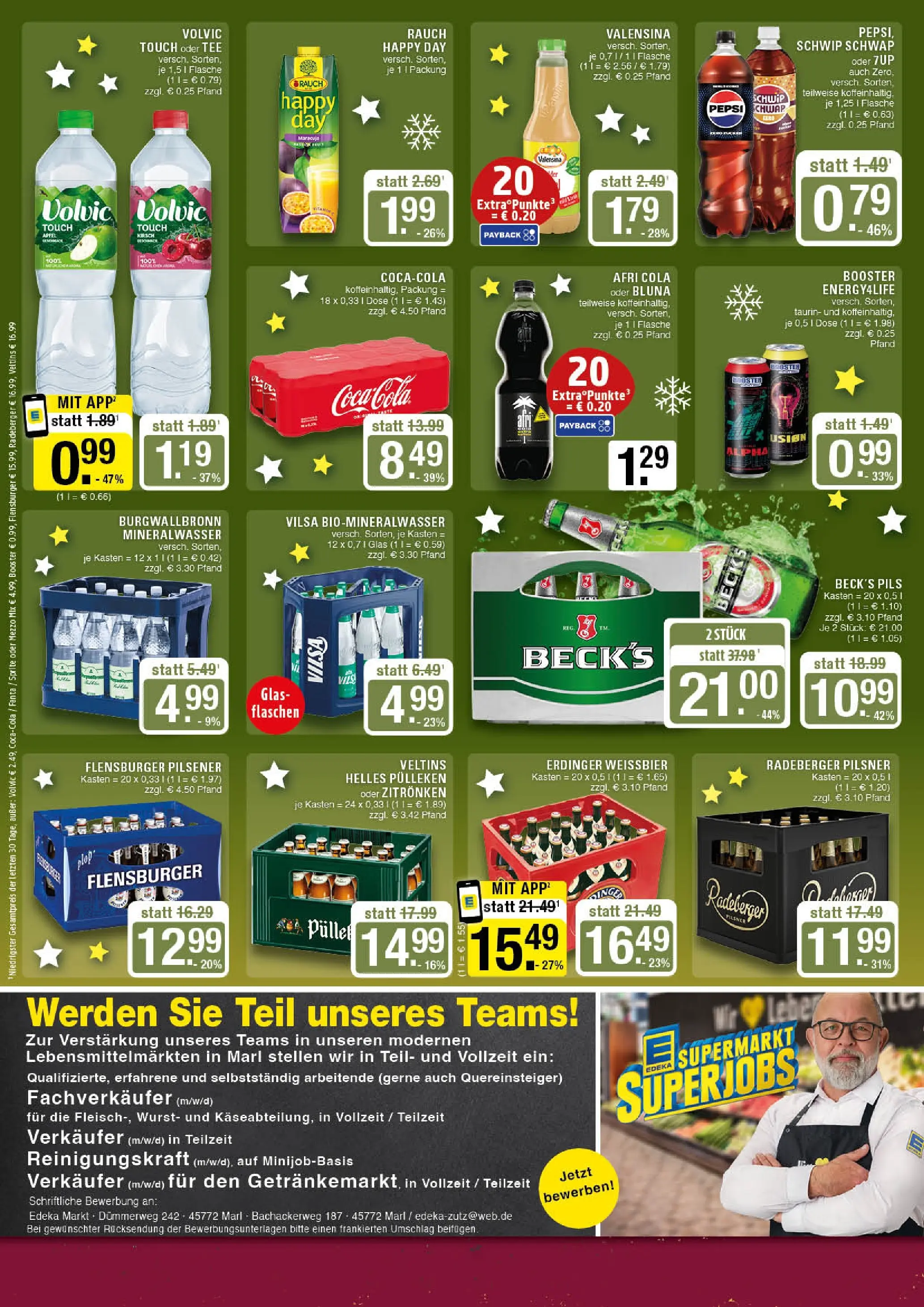 Edeka prospekt Marl	 (ab 01.12.2025) » Angebote Online | Seite: 12 | Produkte: Helles pulleken, Erdinger, Cola, Radeberger pilsner