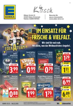 Edeka prospekt Hünxe-Drevenack	 ab 01.12.2025 gültig