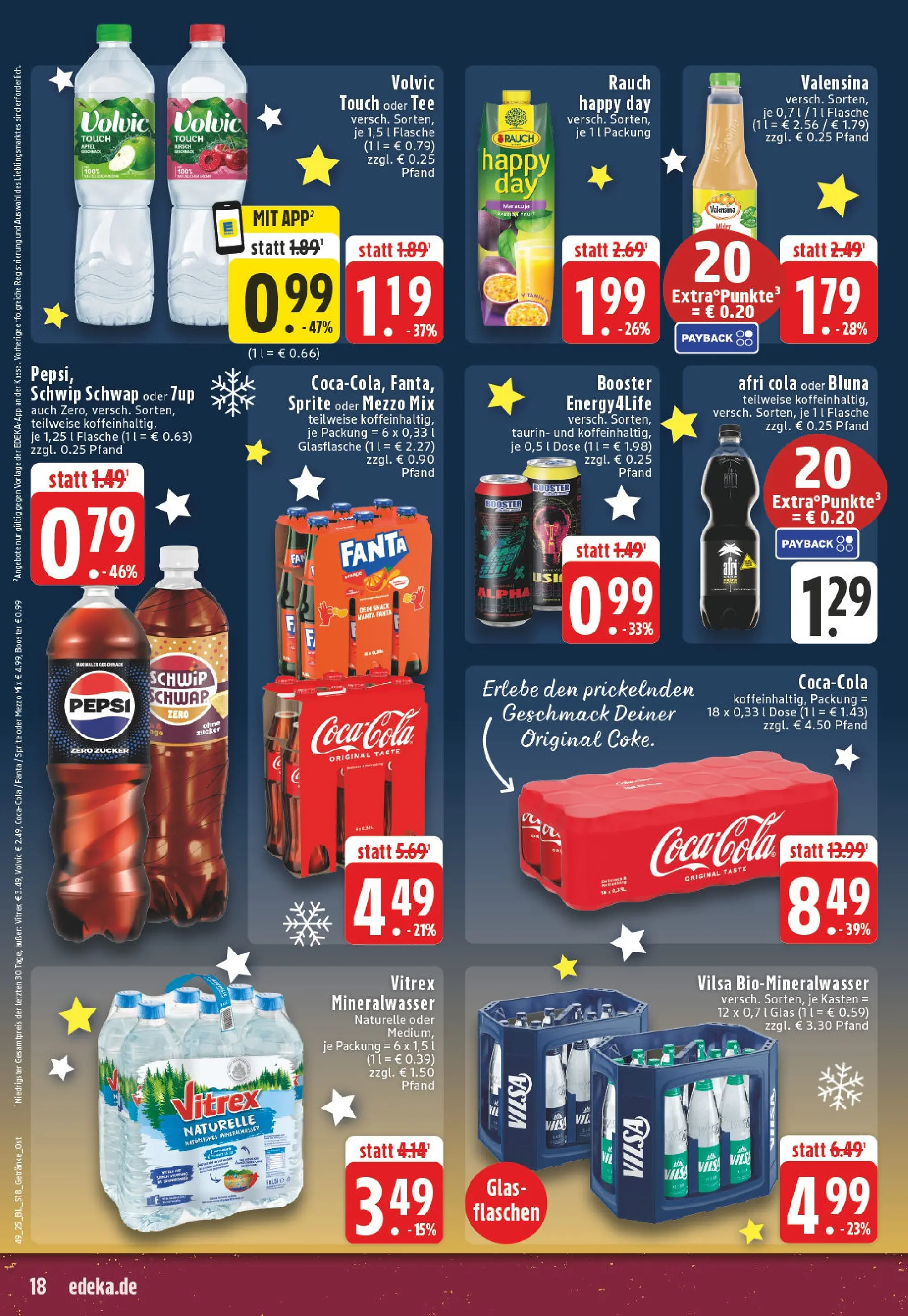 Edeka prospekt Iserlohn-Letmathe	 (ab 01.12.2025) » Angebote Online | Seite: 18 | Produkte: Cola, Valensina, Zucker, Pepsi