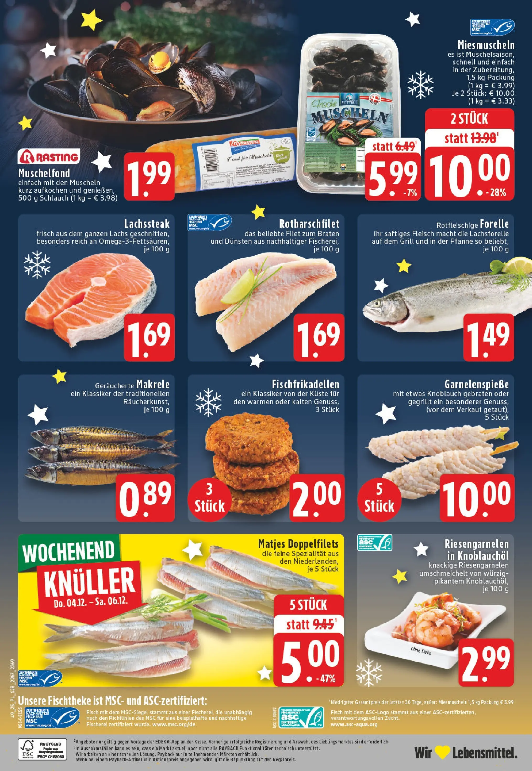 Edeka prospekt Castrop-Rauxel	 (ab 01.12.2025) » Angebote Online | Seite: 28 | Produkte: Grill, Lachs, Knoblauch, Fleisch
