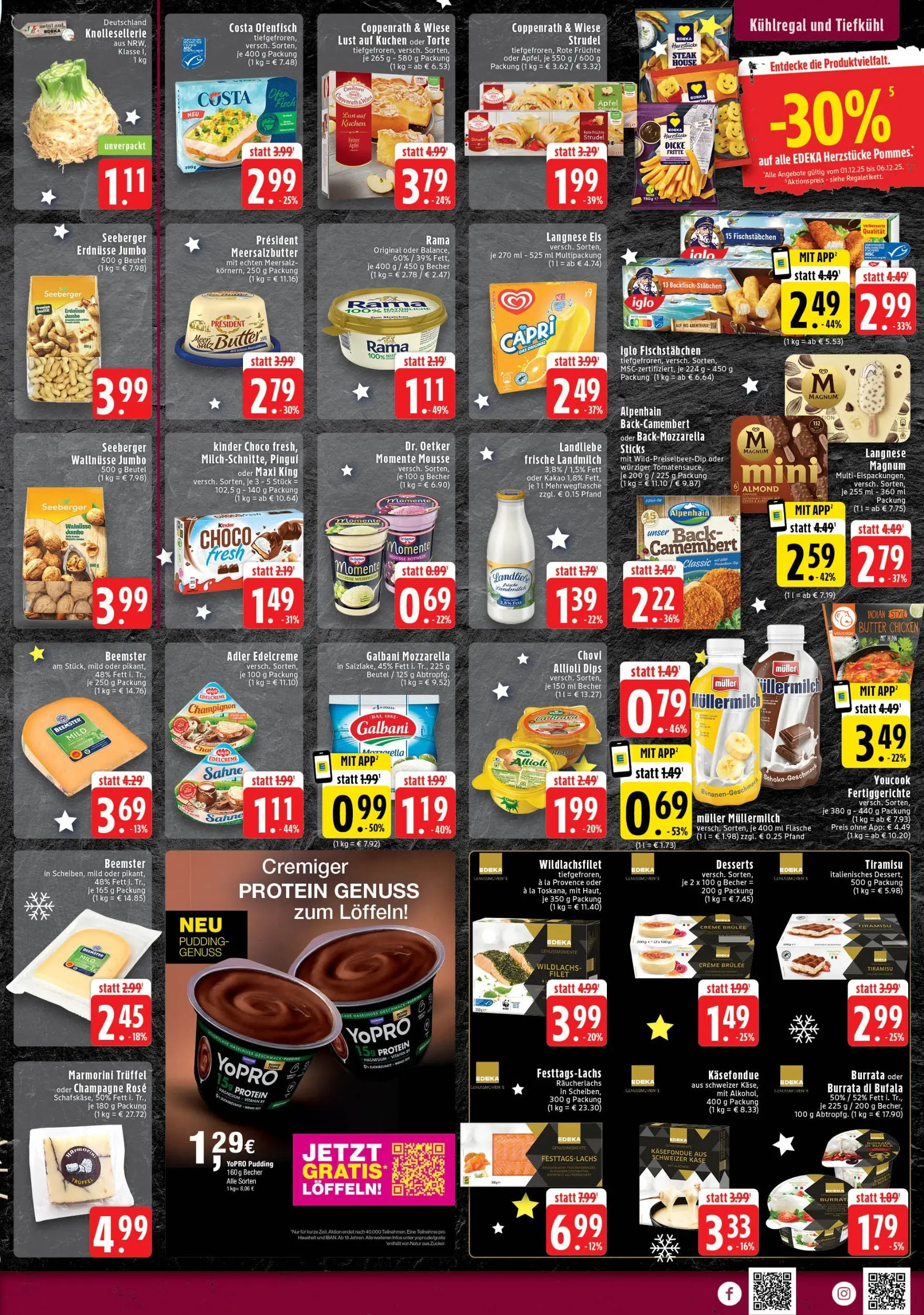 Edeka prospekt Mönchengladbach	 (ab 01.12.2025) » Angebote Online | Seite: 5 | Produkte: Erdnüsse, Räucherlachs, Burrata, Fertiggerichte