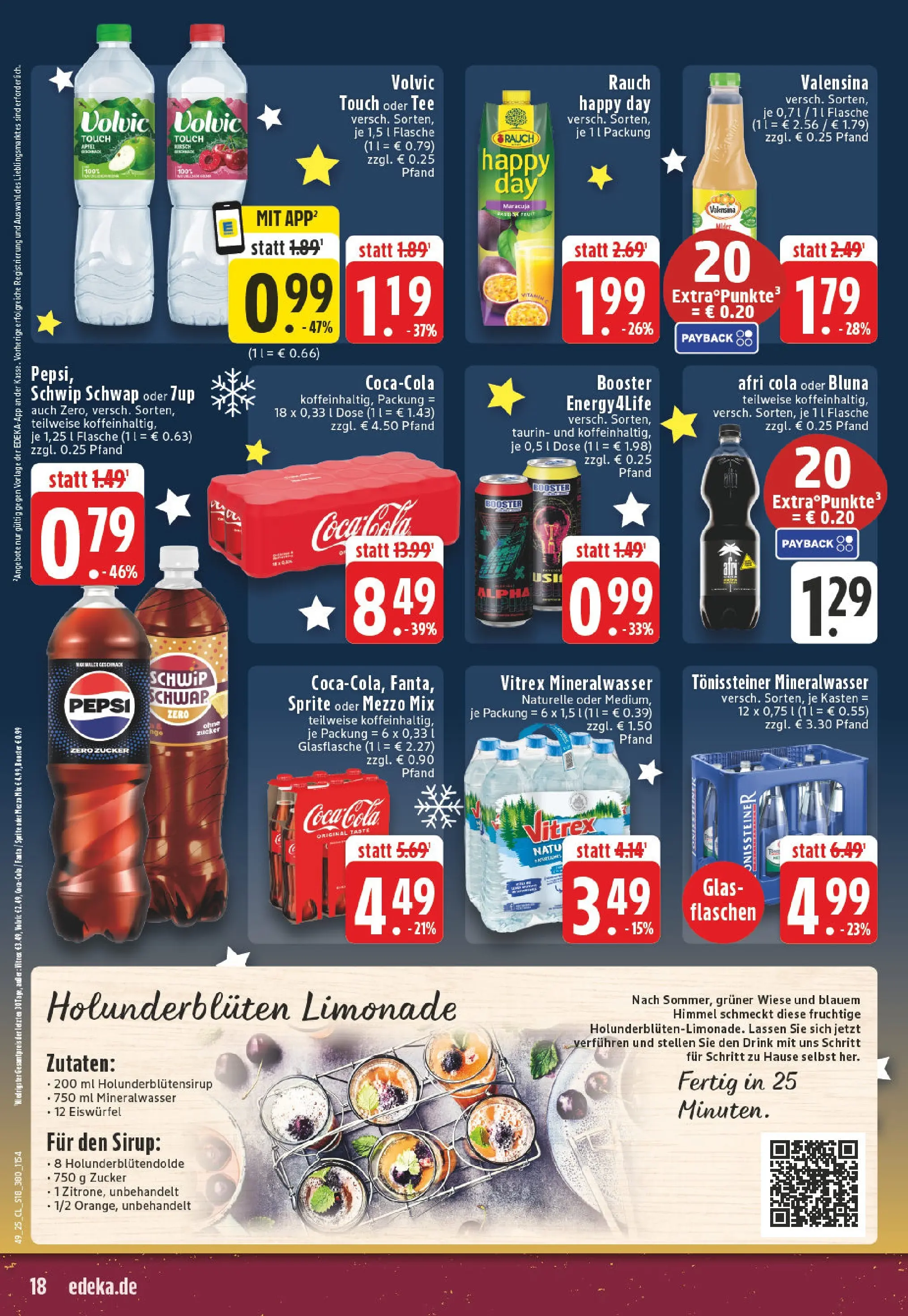 Edeka prospekt Bad Marienberg	 (ab 01.12.2025) » Angebote Online | Seite: 18 | Produkte: Sprite, Limonade, Valensina, Volvic