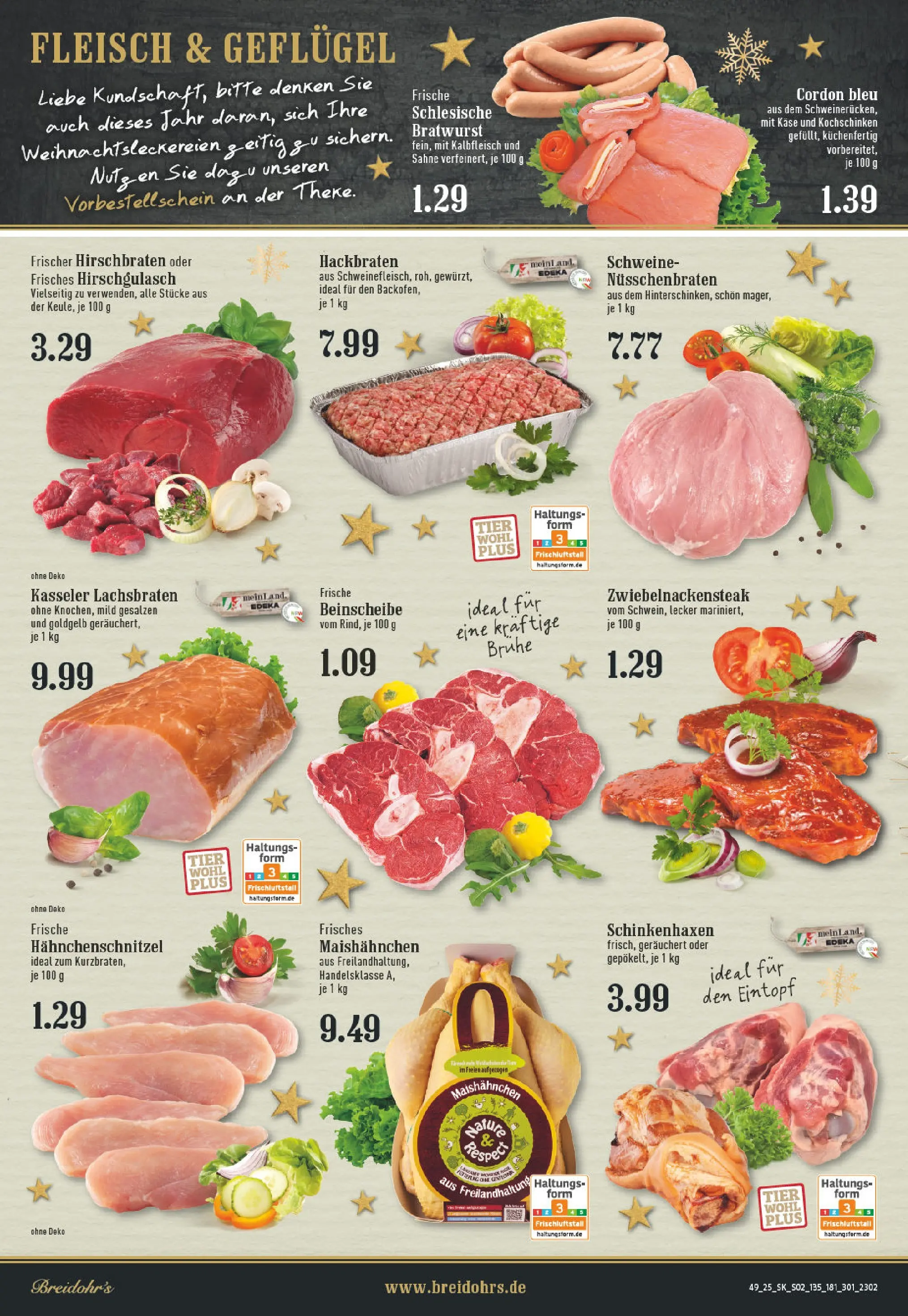 Edeka prospekt Hilden	 (ab 01.12.2025) » Angebote Online | Seite: 2 | Produkte: Käse, Bratwurst, Sahne, Fleisch