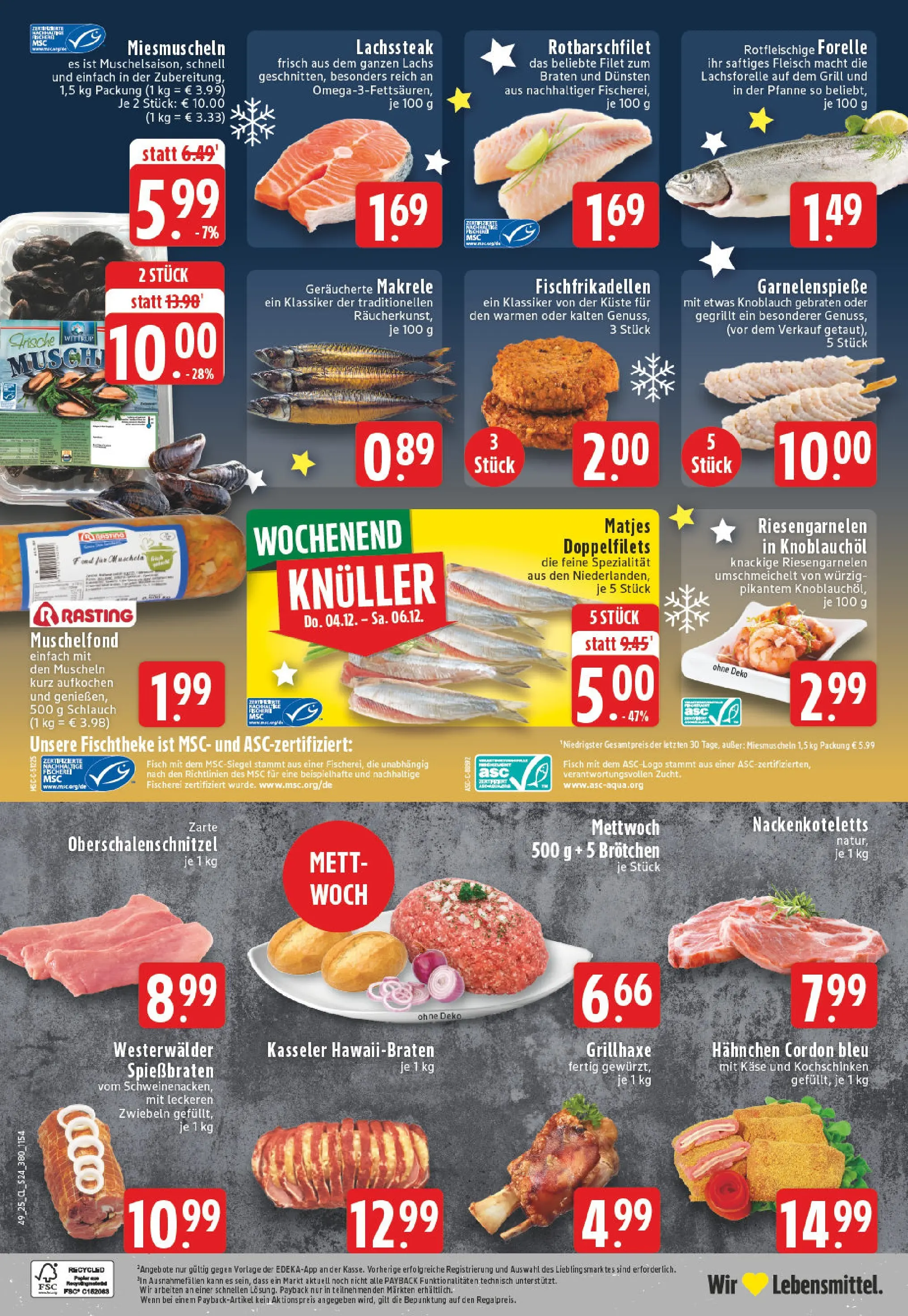 Edeka prospekt Bad Marienberg	 (ab 01.12.2025) » Angebote Online | Seite: 24 | Produkte: Grill, Schweinenacken, Fisch, Fleisch