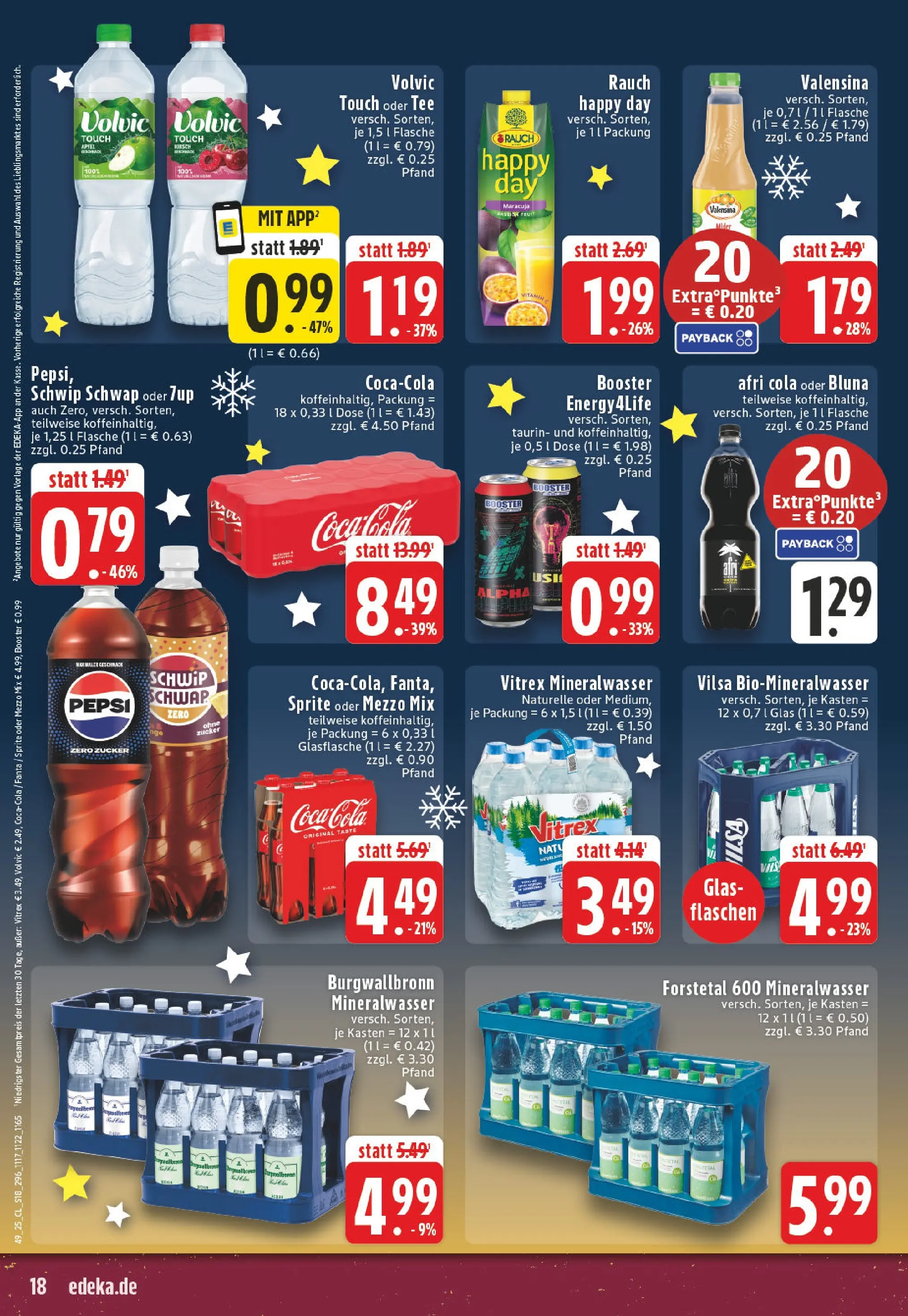 Edeka prospekt Ochtrup	 (ab 01.12.2025) » Angebote Online | Seite: 18 | Produkte: Coca cola, Fanta, Mineralwasser, Pepsi
