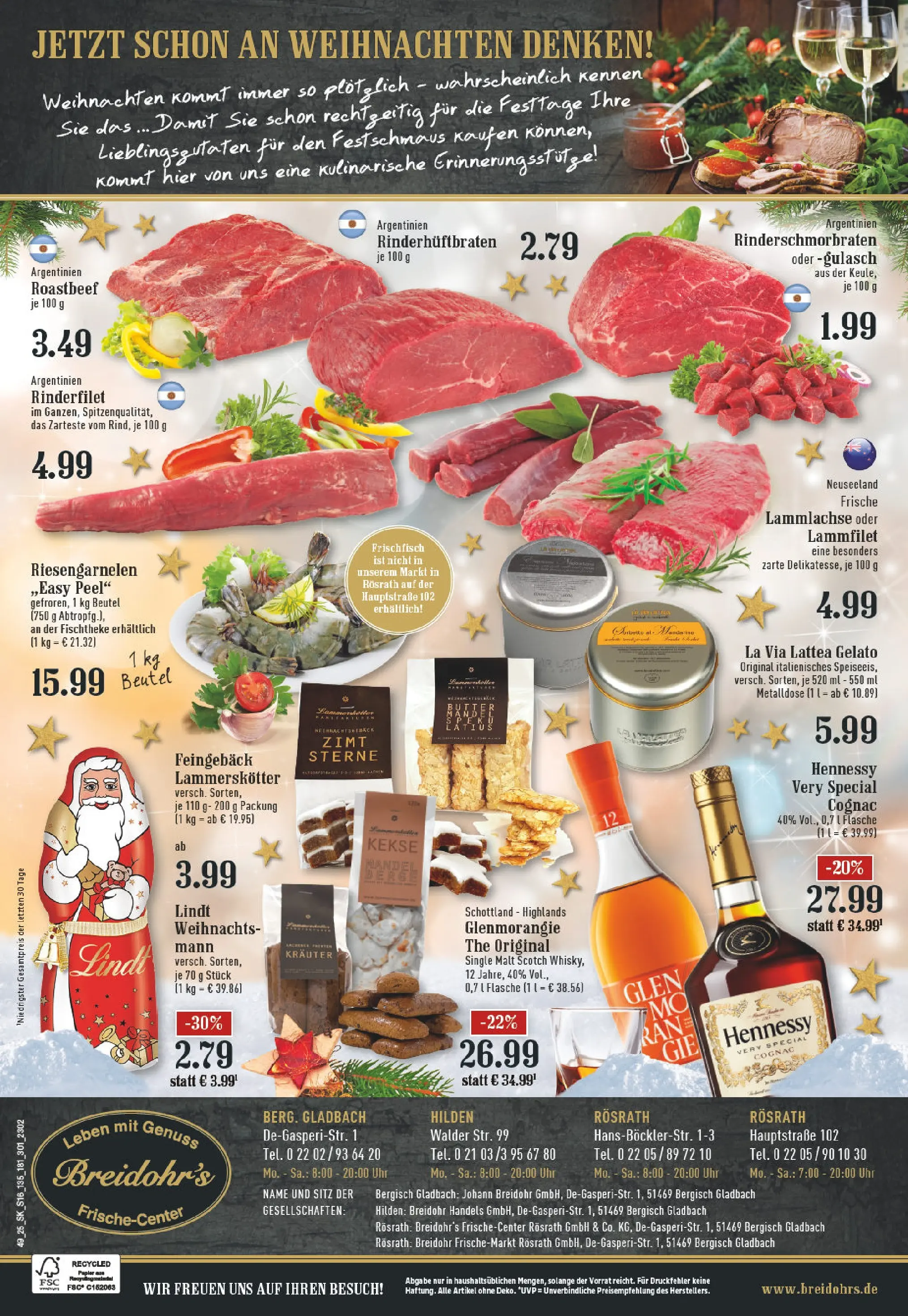 Edeka prospekt Hilden	 (ab 01.12.2025) » Angebote Online | Seite: 16 | Produkte: Whisky, Rinderfilet, Lindt, Kekse
