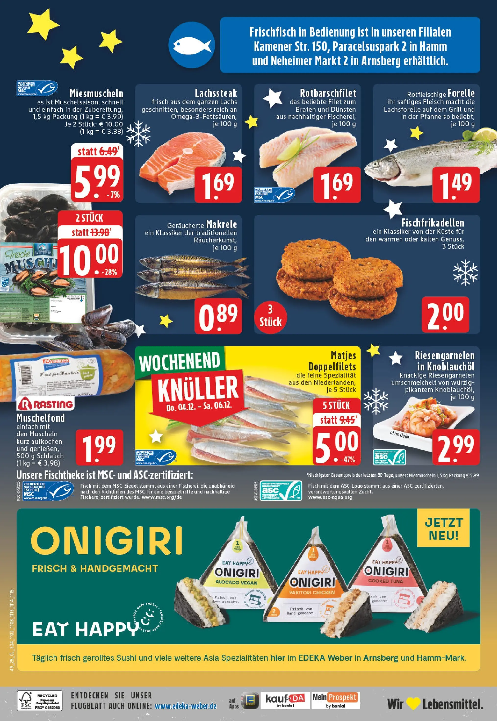 Edeka prospekt Hamm-Pelkum	 (ab 01.12.2025) » Angebote Online | Seite: 24 | Produkte: Fisch, Avocado, Lachs, Fleisch