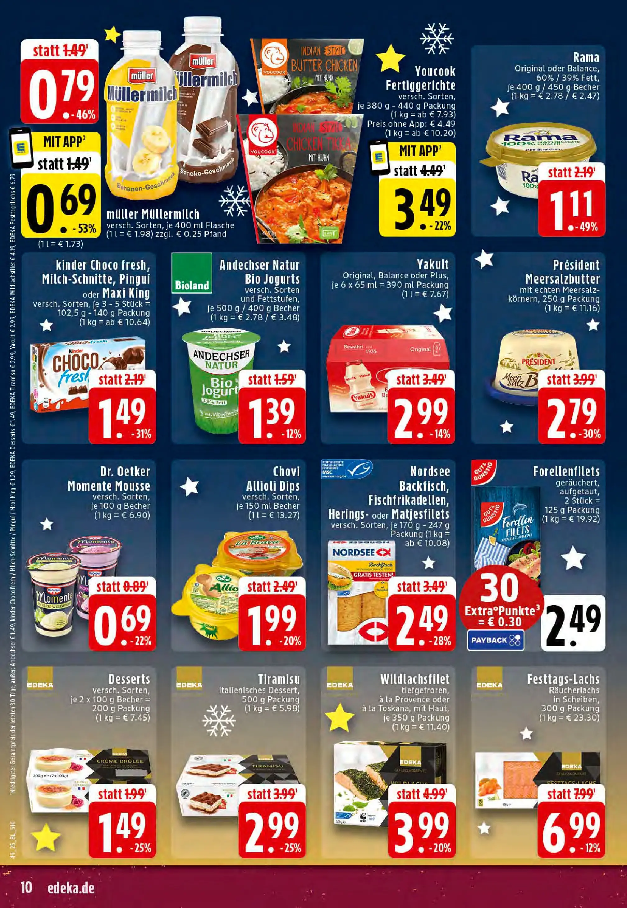 Edeka prospekt Reken-Bahnhof	 (ab 01.12.2025) » Angebote Online | Seite: 10 | Produkte: Margarine, Rama, Butter, Räucherlachs