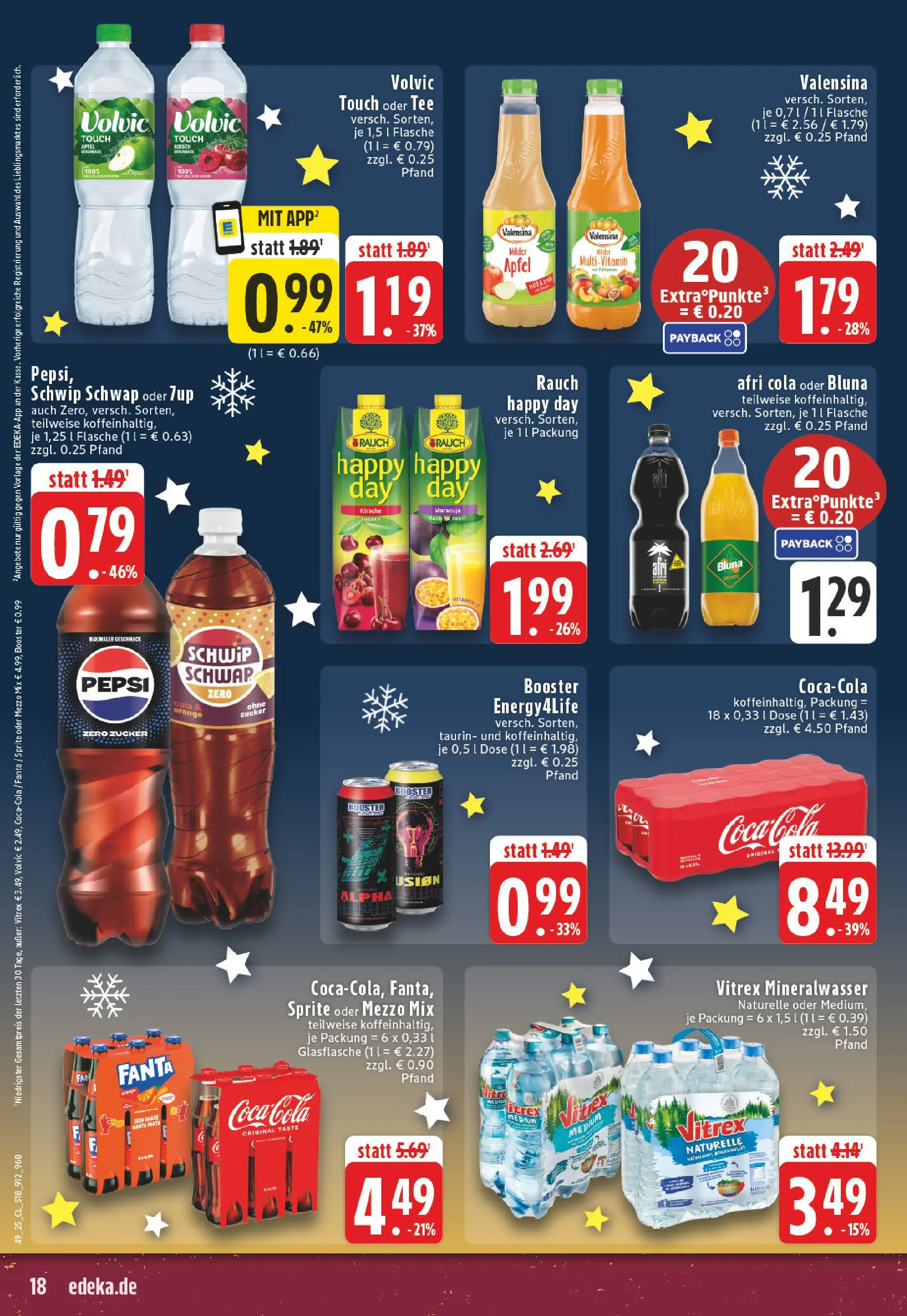 Edeka prospekt Beckum - Neubeckum	 (ab 01.12.2025) » Angebote Online | Seite: 18 | Produkte: Coca cola, Äpfel, Volvic touch, Oder mezzo mix