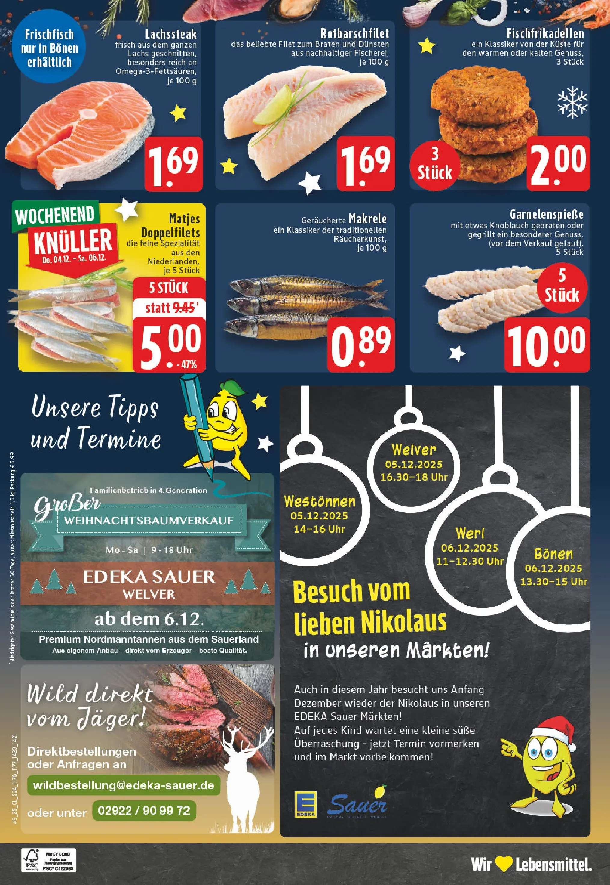 Edeka prospekt Welver	 (ab 01.12.2025) » Angebote Online | Seite: 24 | Produkte: Lachs, Knoblauch, Uhr