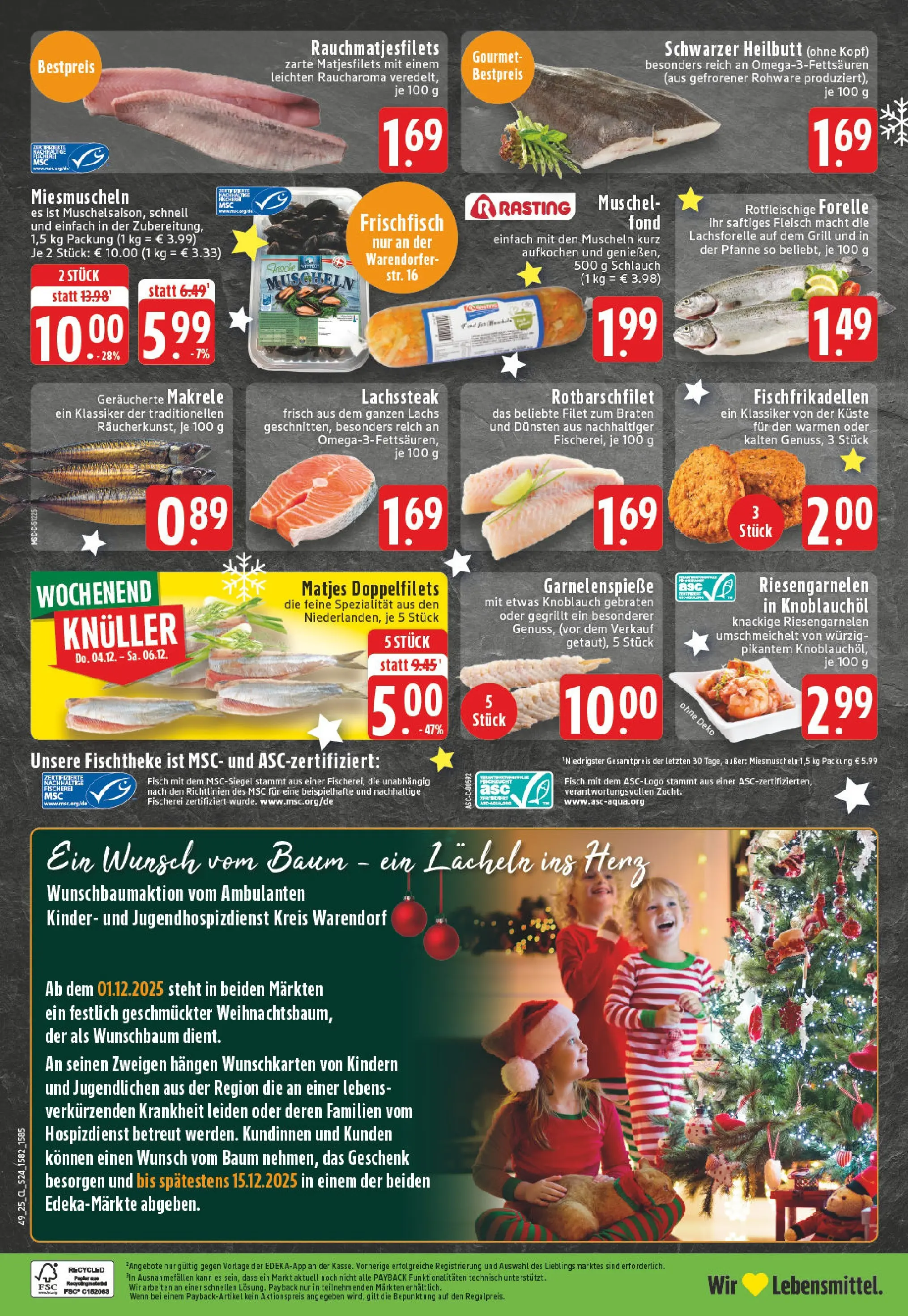 Edeka prospekt Oelde	 (ab 01.12.2025) » Angebote Online | Seite: 24 | Produkte: Fisch, Lachs, Knoblauch, Fleisch