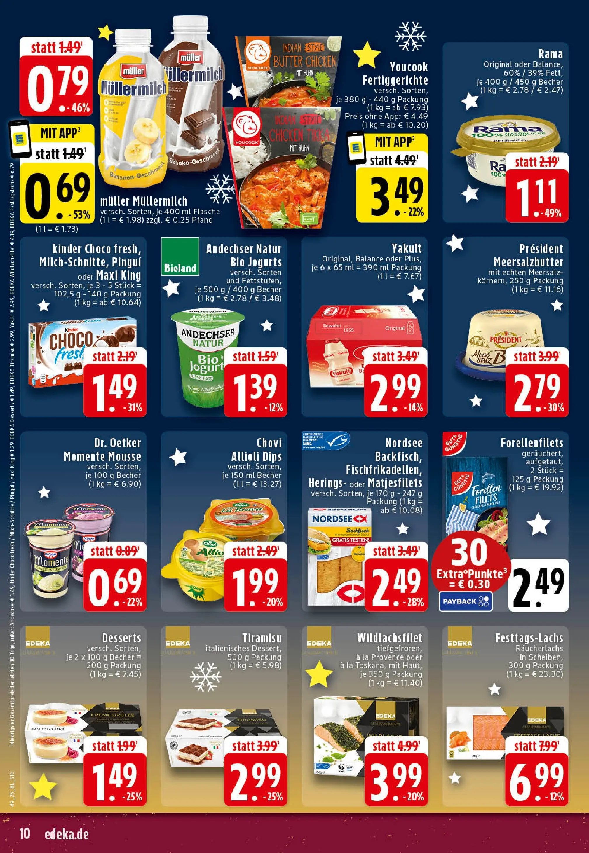 Edeka prospekt Rheine	 (ab 01.12.2025) » Angebote Online | Seite: 10 | Produkte: Margarine, Youcook, Rama, Creme brulee