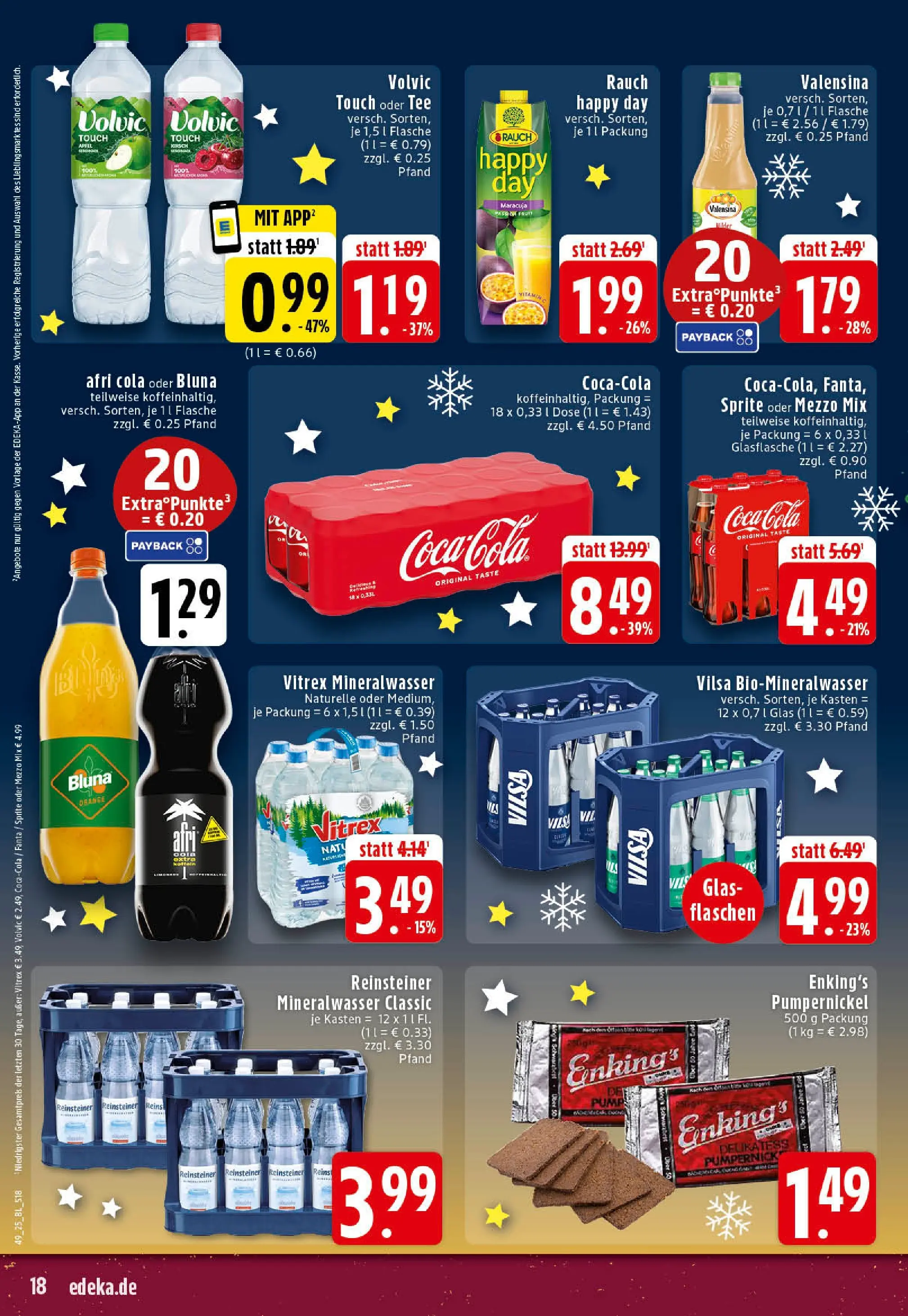 Edeka prospekt Rheine	 (ab 01.12.2025) » Angebote Online | Seite: 18 | Produkte: Sprite, Äpfel, Tee, Volvic